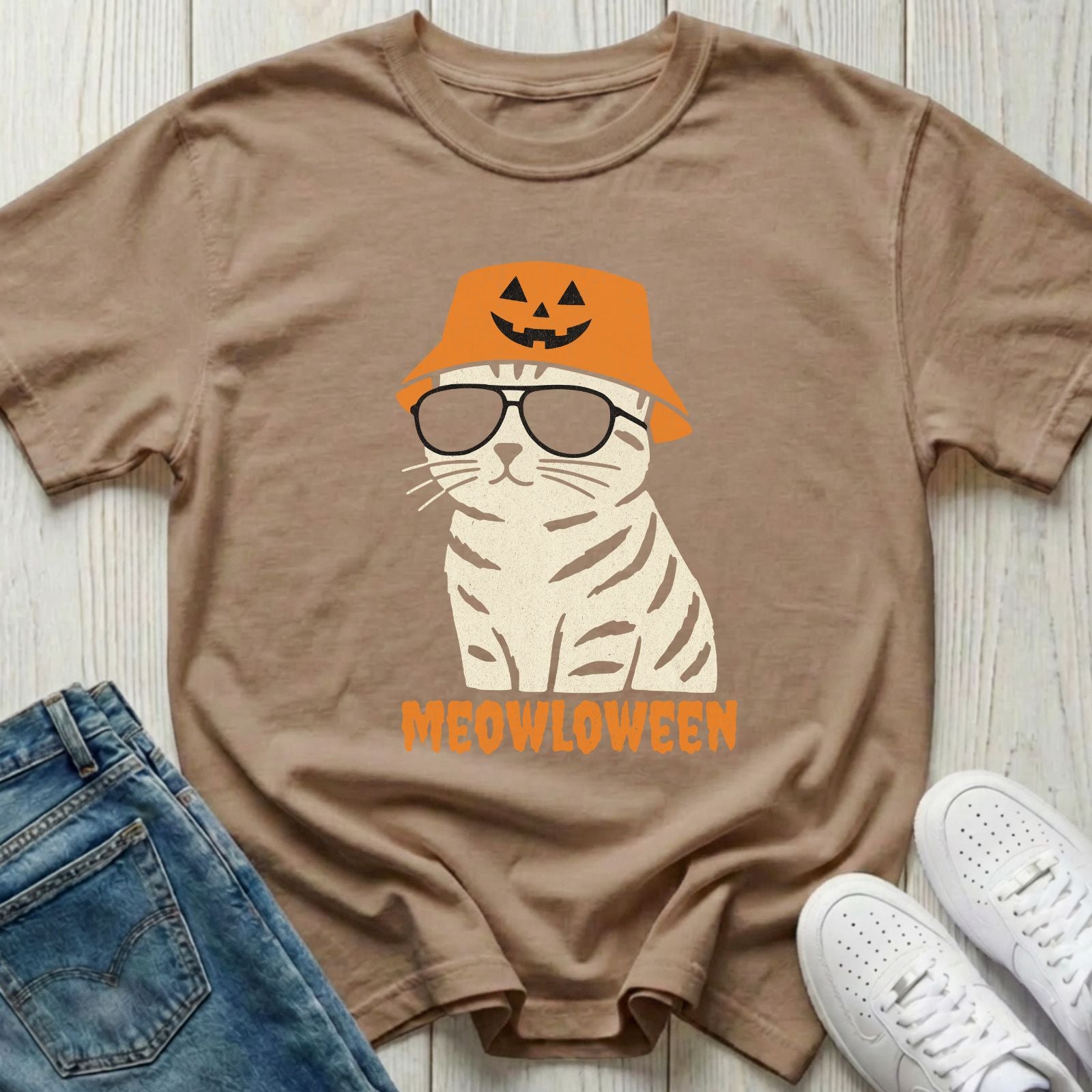 Meowloween Cat T-shirt