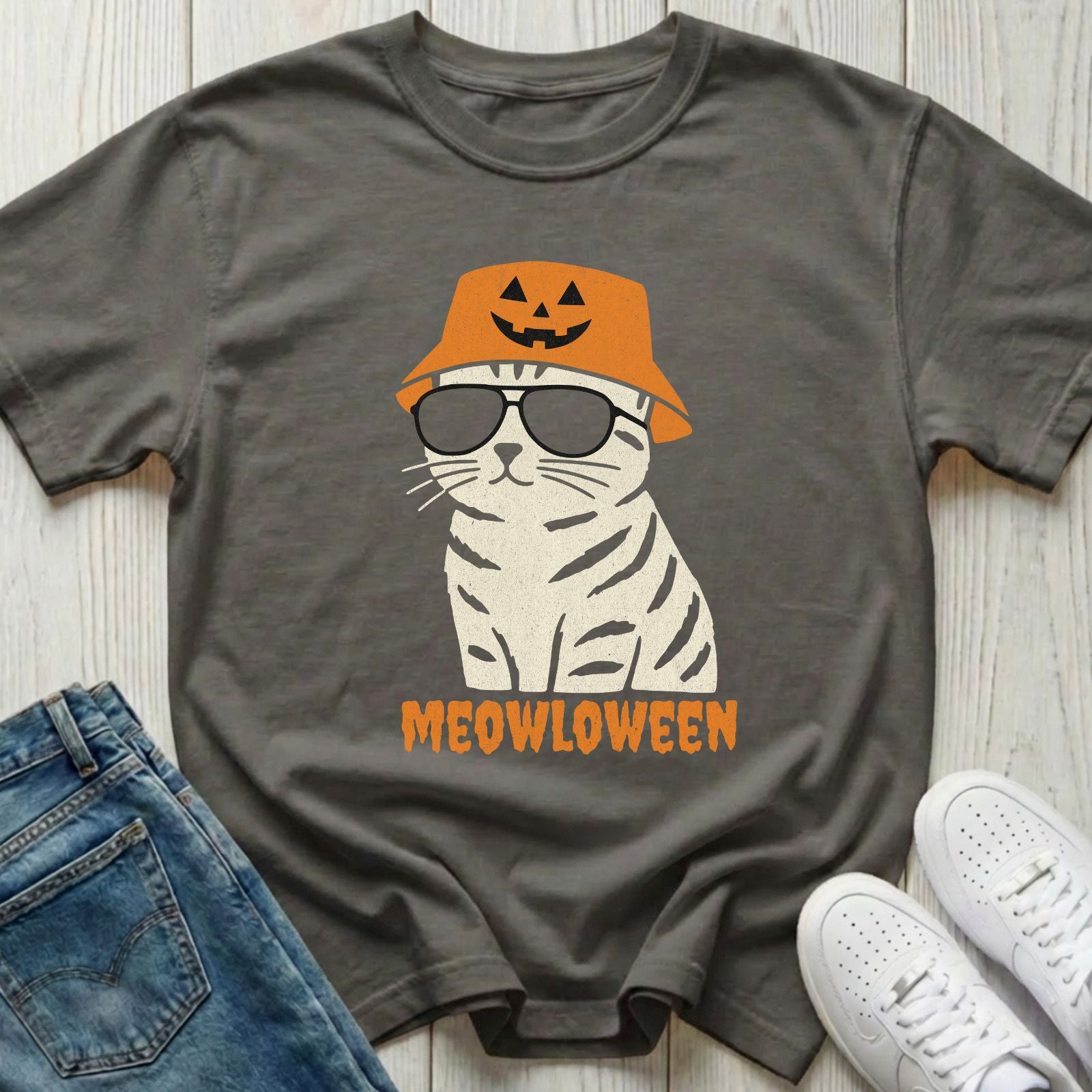 Meowloween Cat T-shirt