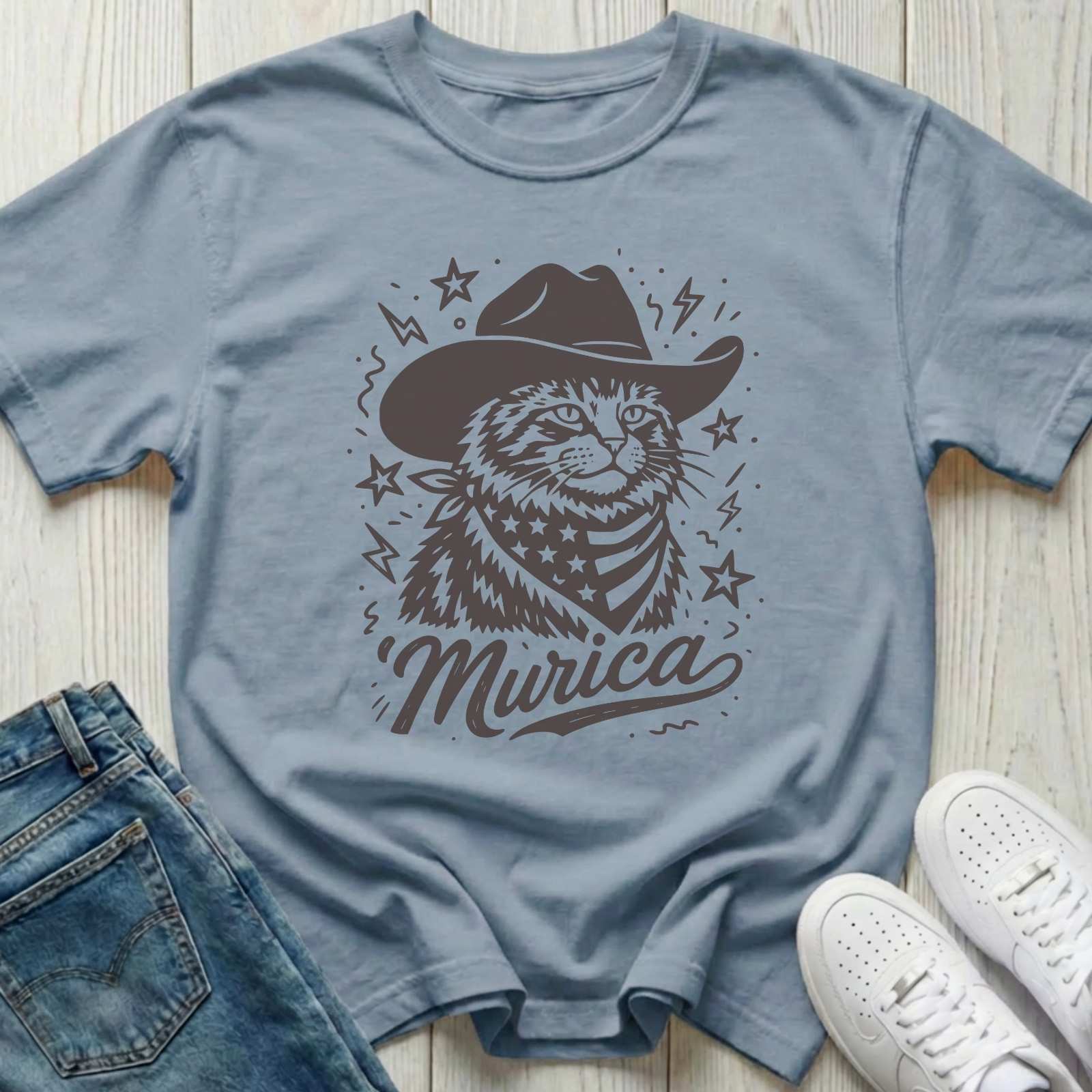 'Murica Cowboy Cat T-shirt