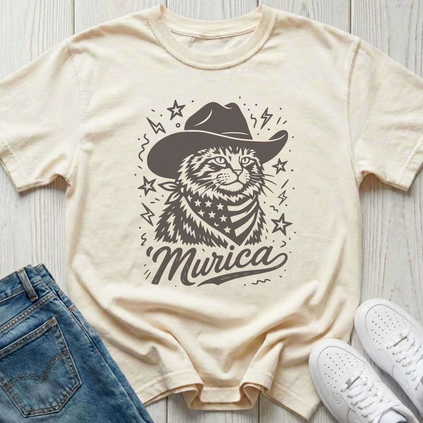 'Murica Cowboy Cat T-shirt