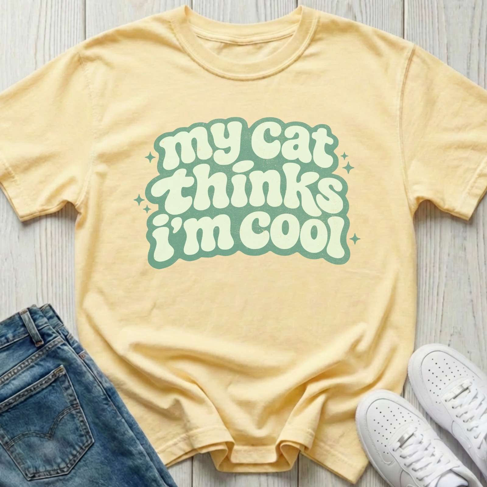 My Cat Thinks I'm Cool T-shirt