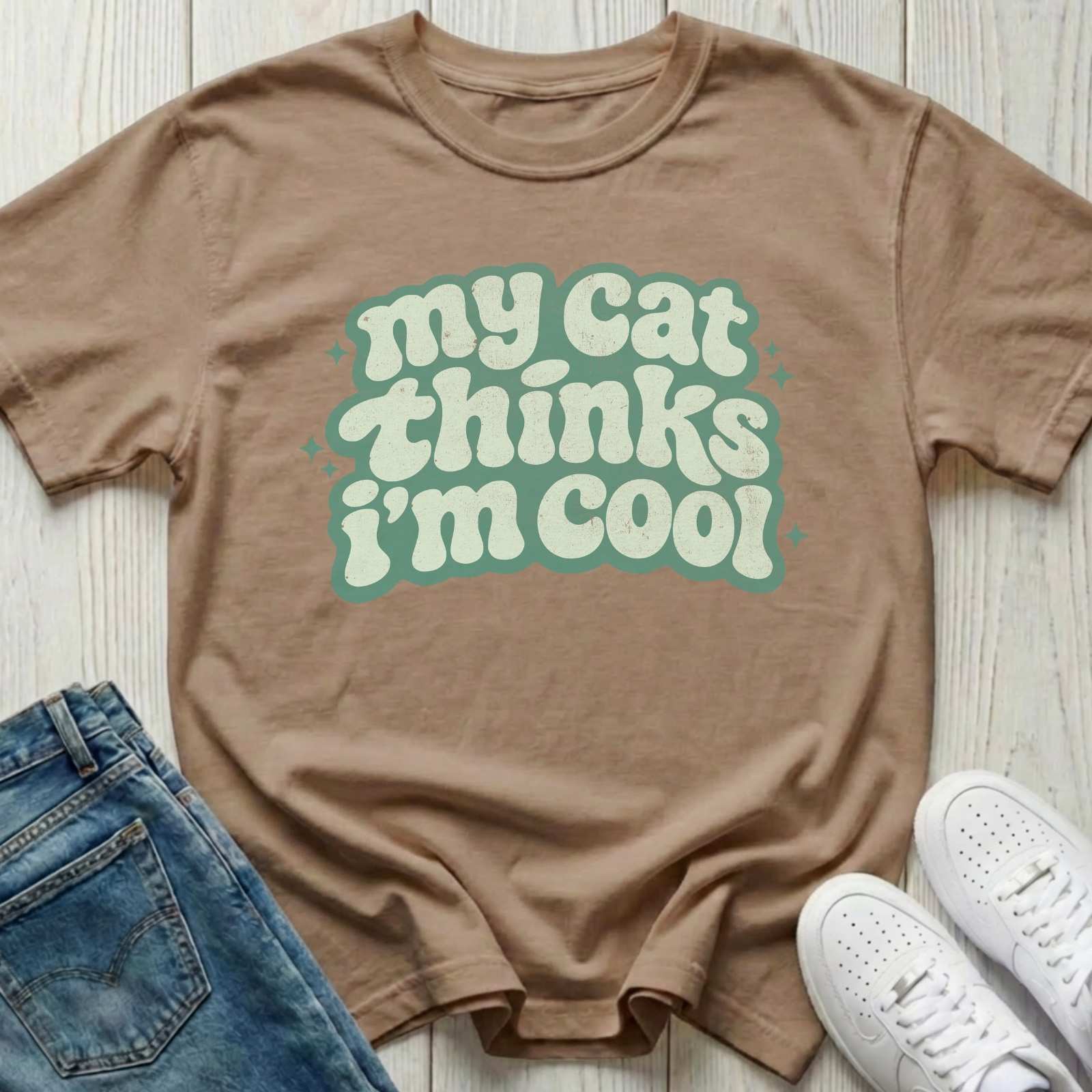 My Cat Thinks I'm Cool T-shirt