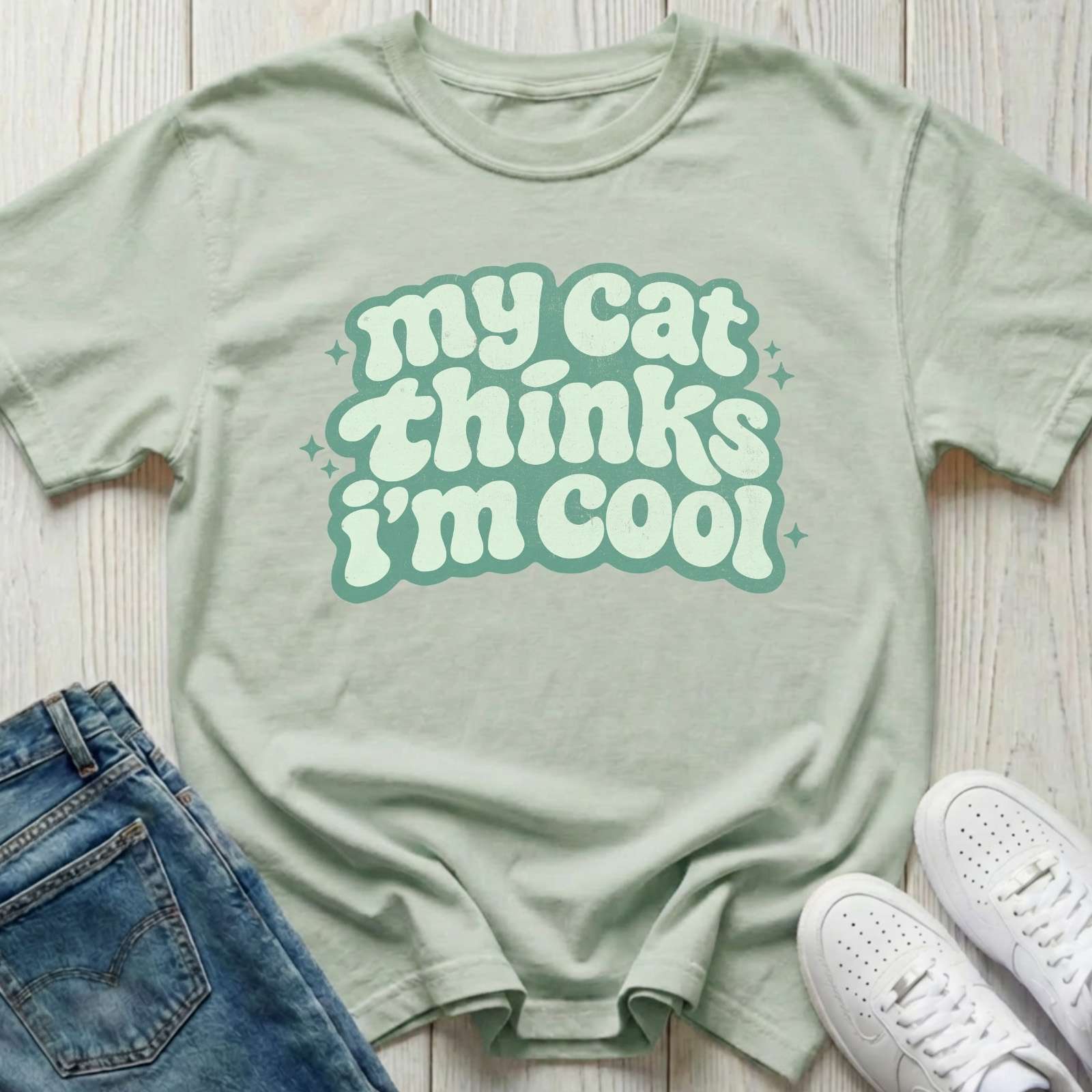 My Cat Thinks I'm Cool T-shirt