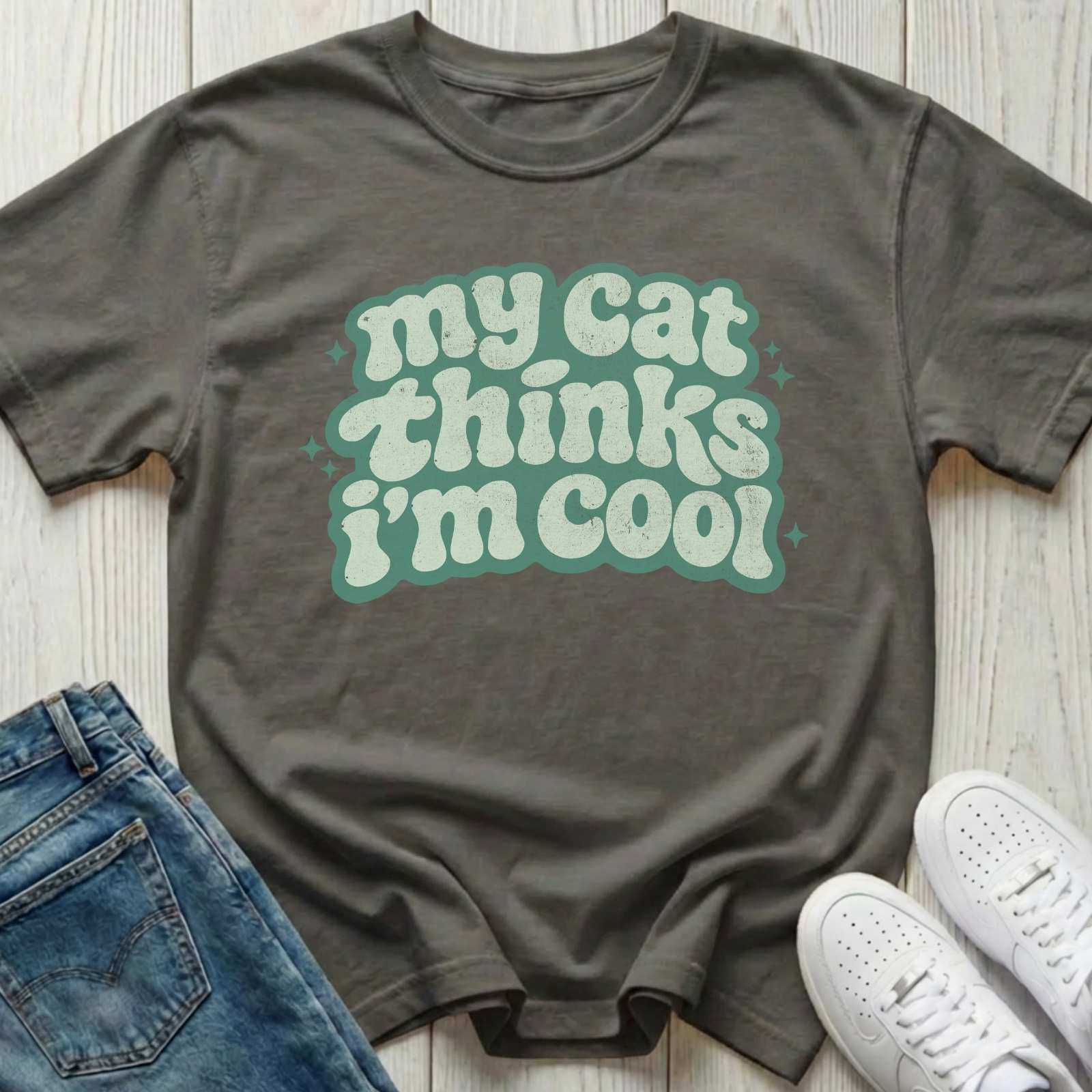 My Cat Thinks I'm Cool T-shirt