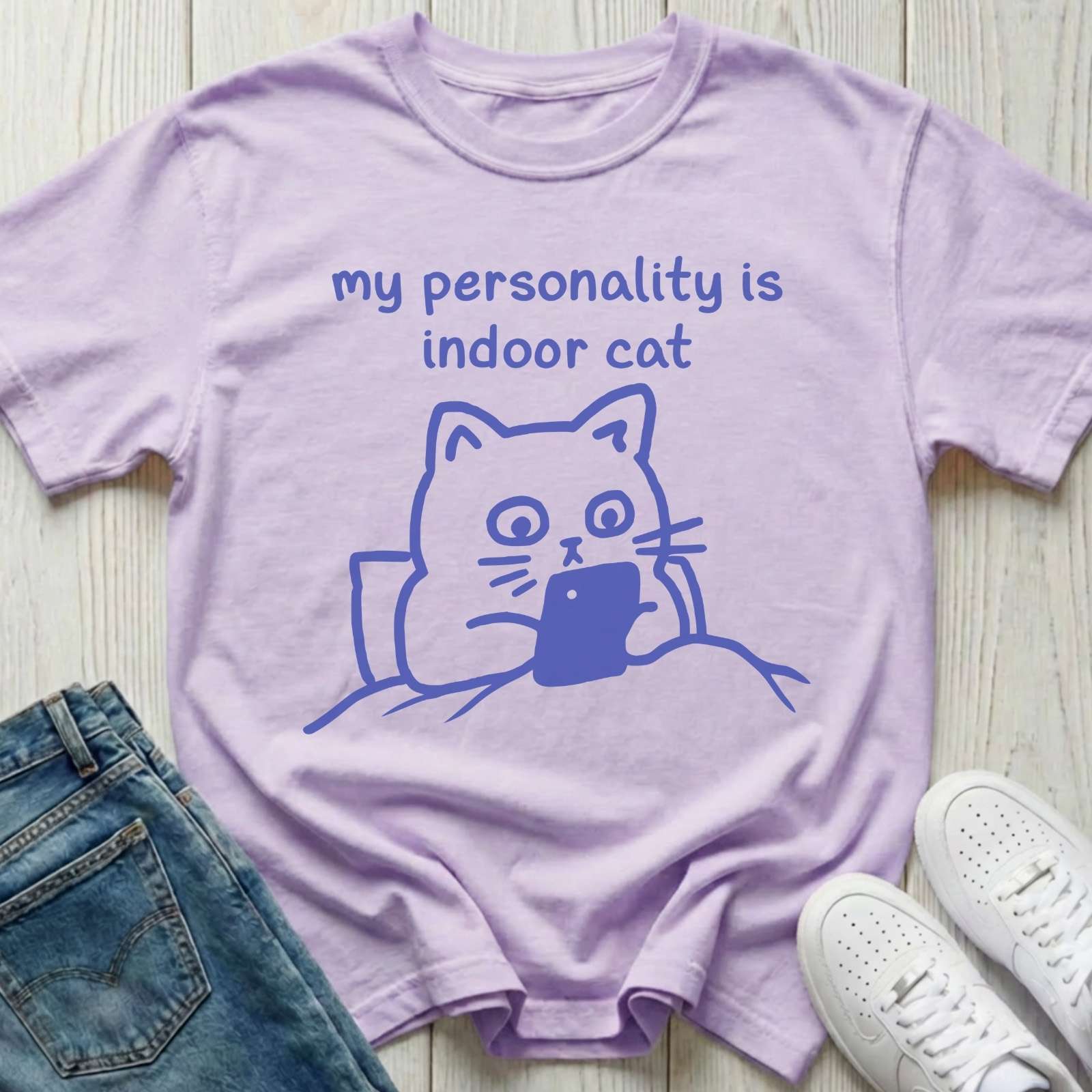 My Personality Is Indoor Cat T-shirt