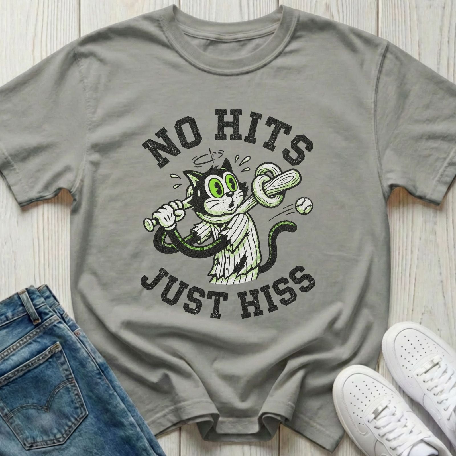 No Hits Just Hiss T-shirt