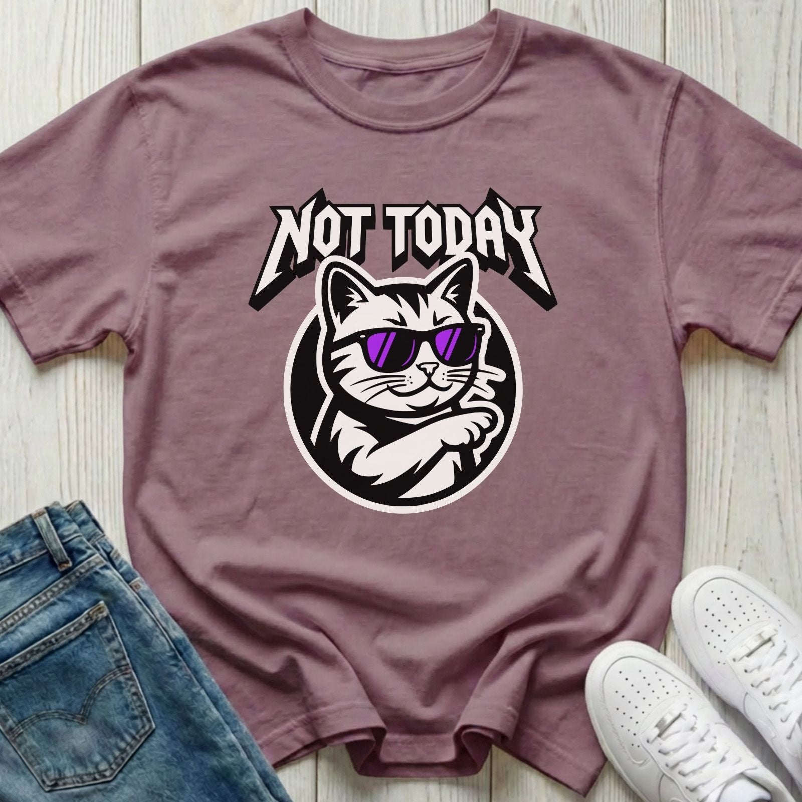 Not Today Cat T-shirt