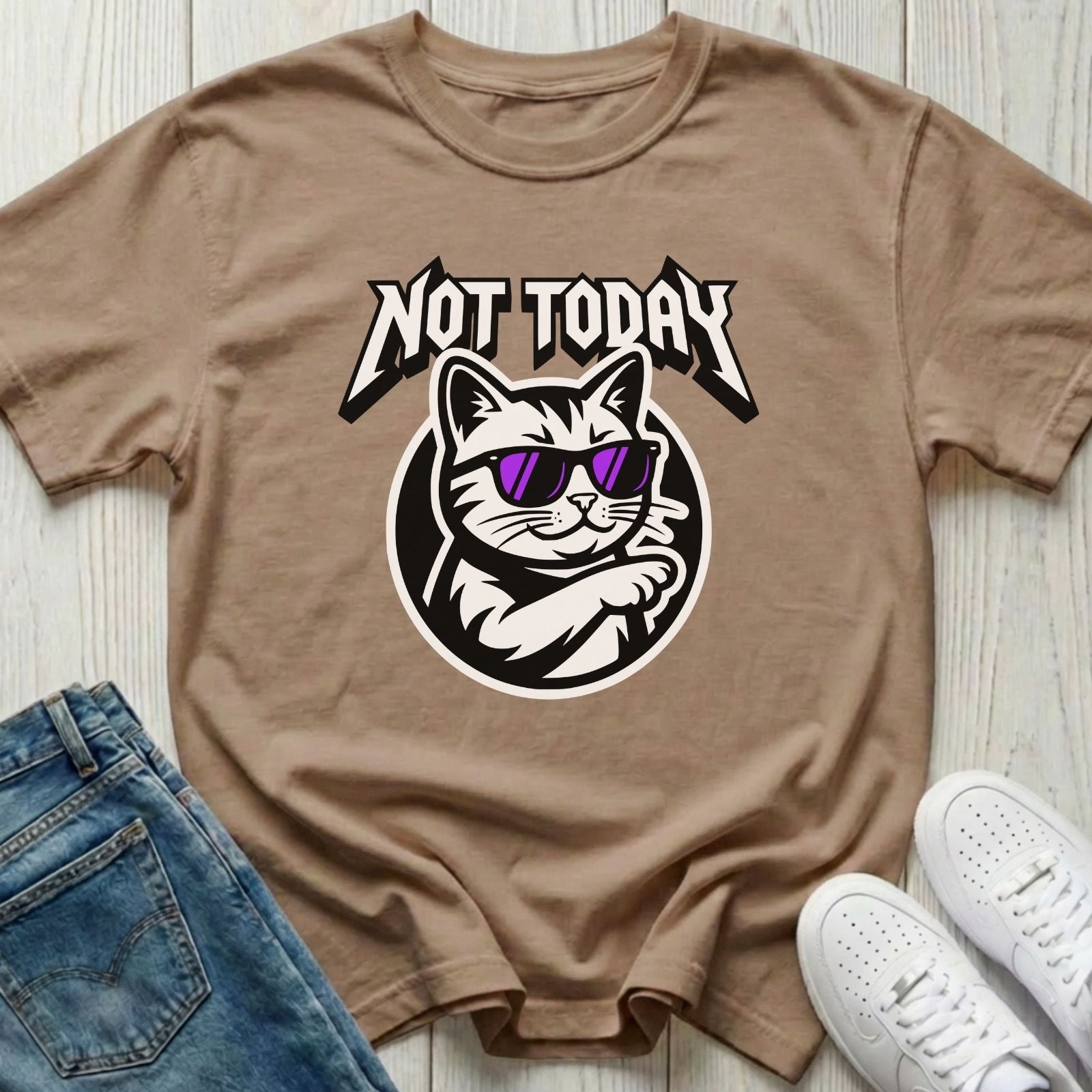 Not Today Cat T-shirt