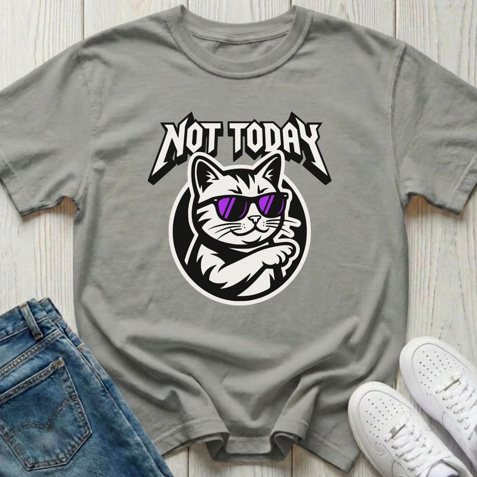 Not Today Cat T-shirt