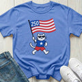 Patriotic Cat America 250 T-shirt