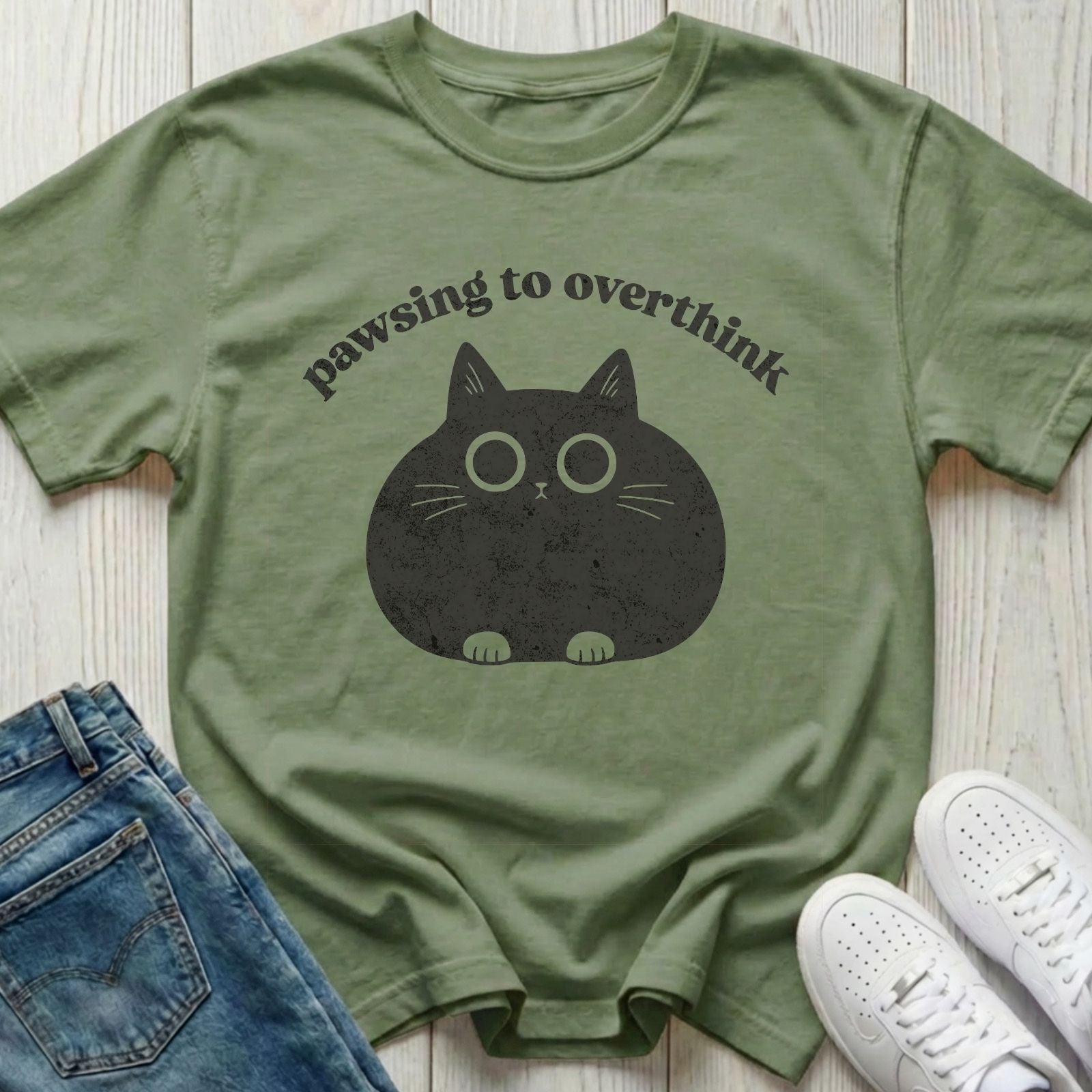 Pawsing to Overthink T-shirt