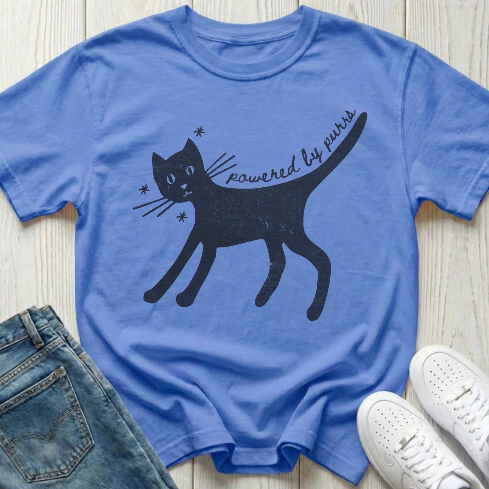 Powered by Purrs T-shirt
