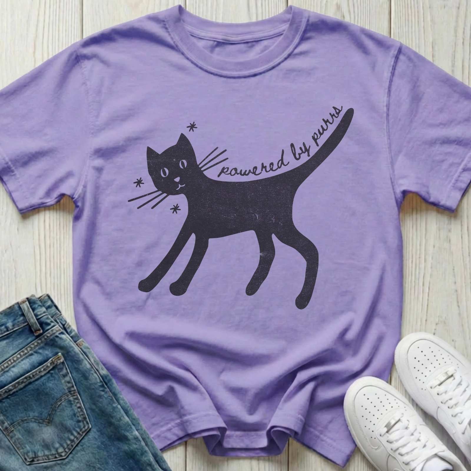 Powered by Purrs T-shirt
