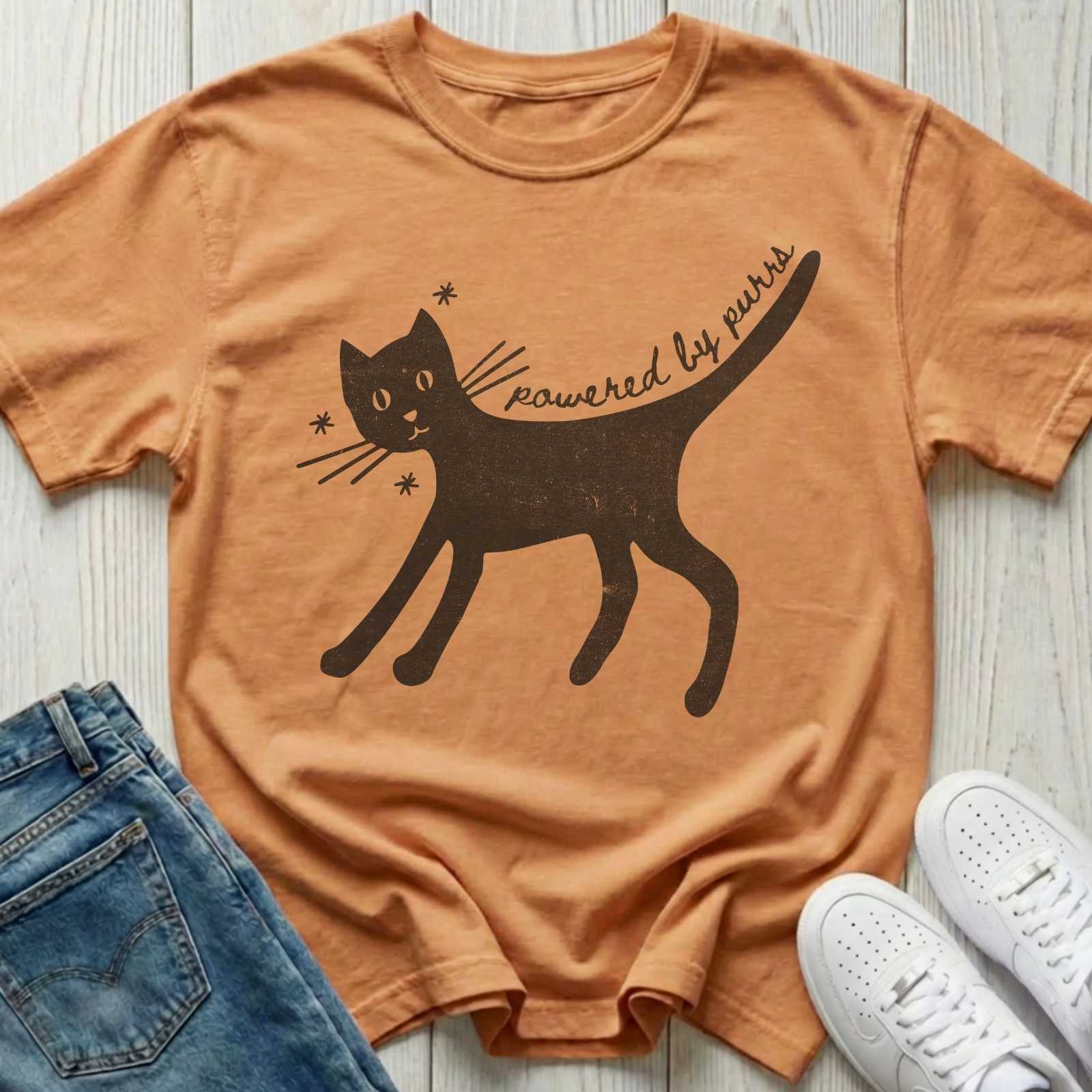 Powered by Purrs T-shirt