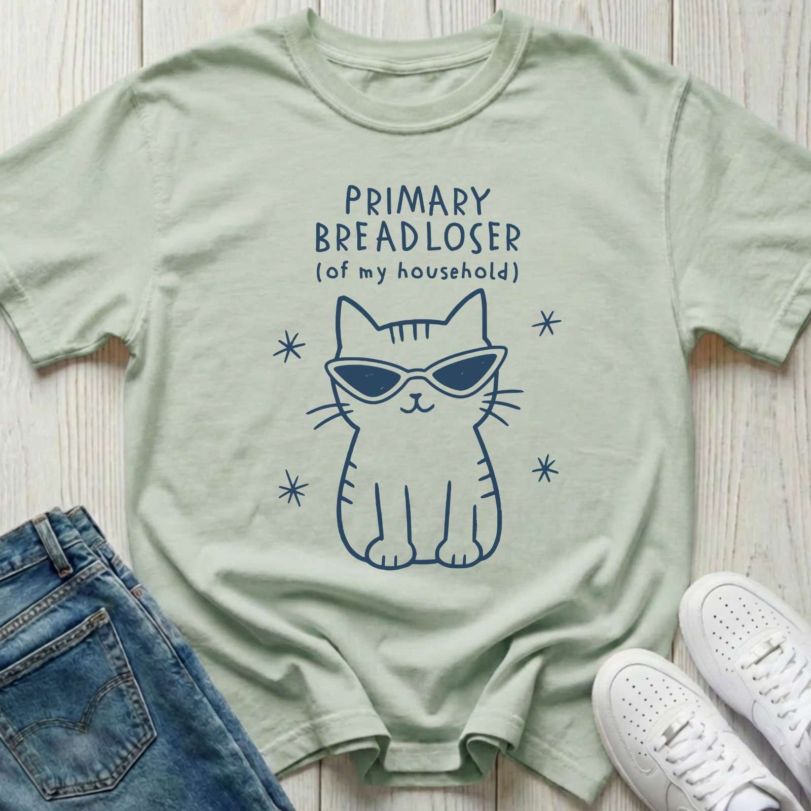 Primary Breadloser Cat T-shirt