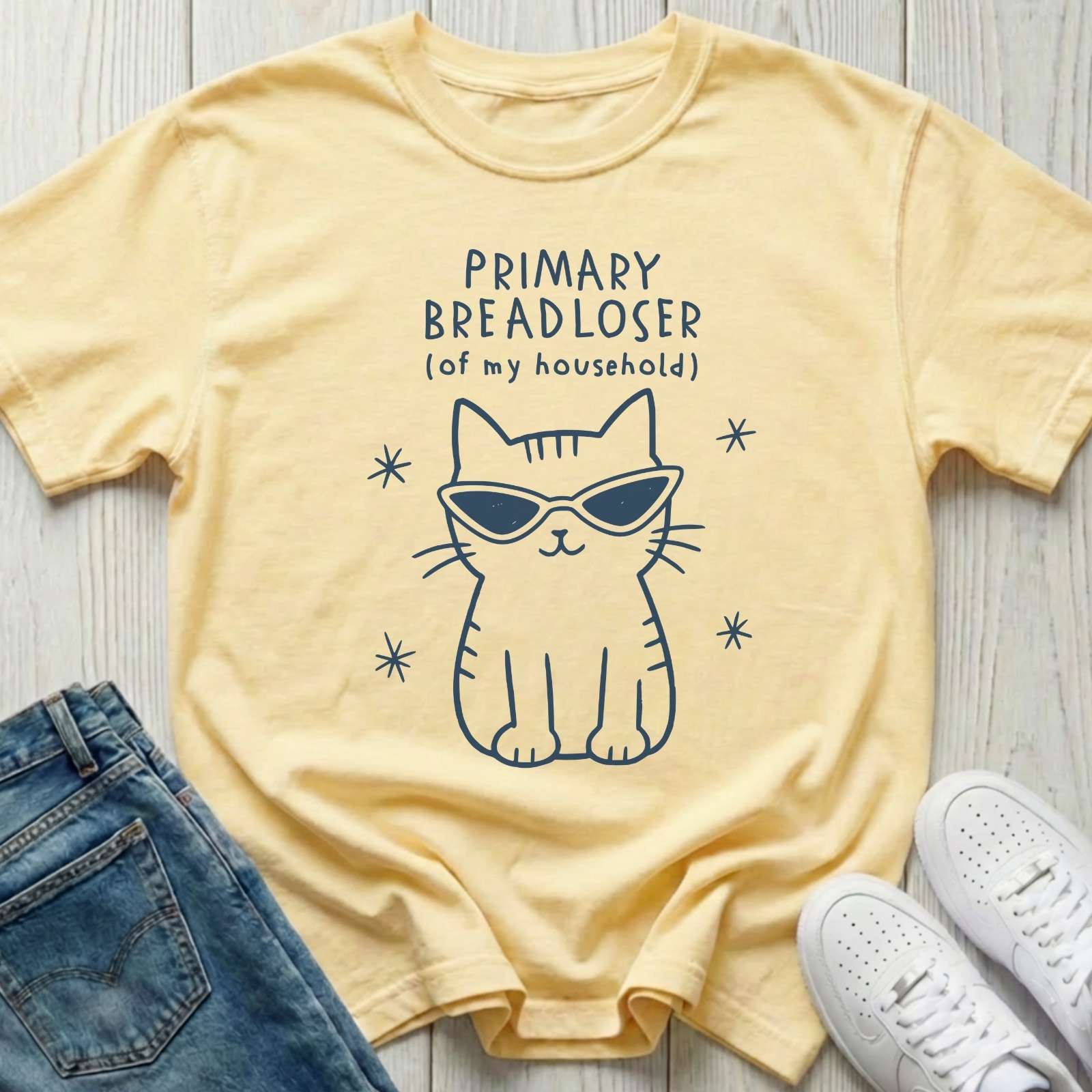Primary Breadloser Cat T-shirt