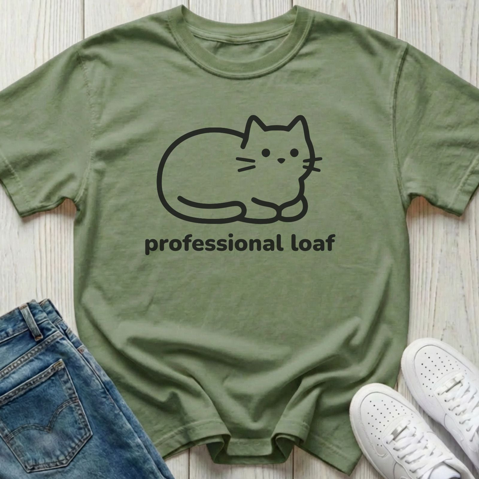Professional Loaf Cat T-shirt