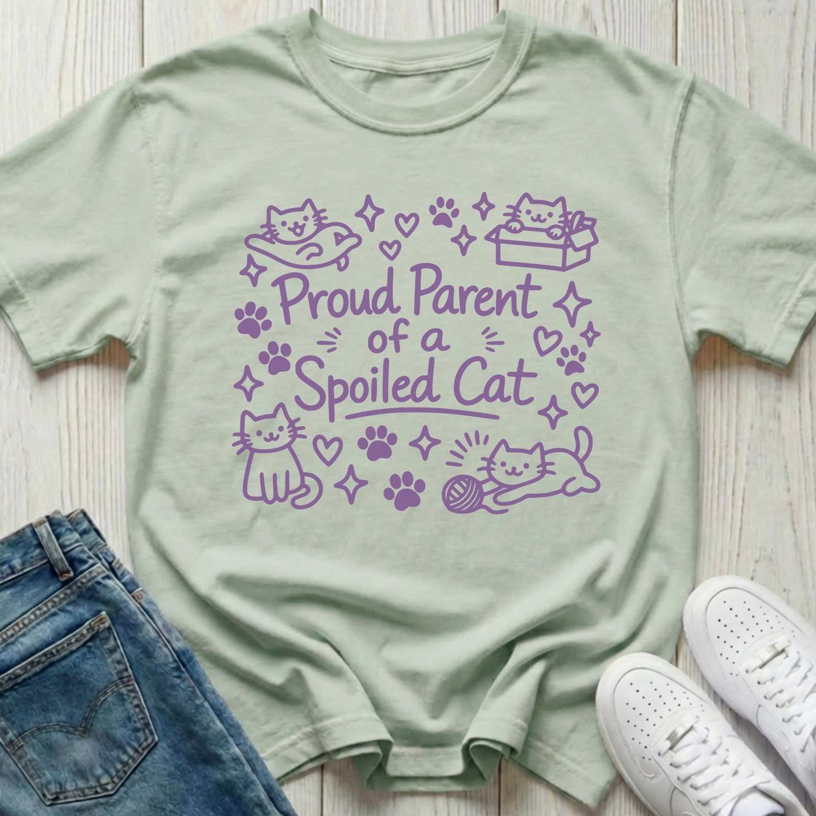 Proud Parent of a Spoiled Cat T-shirt