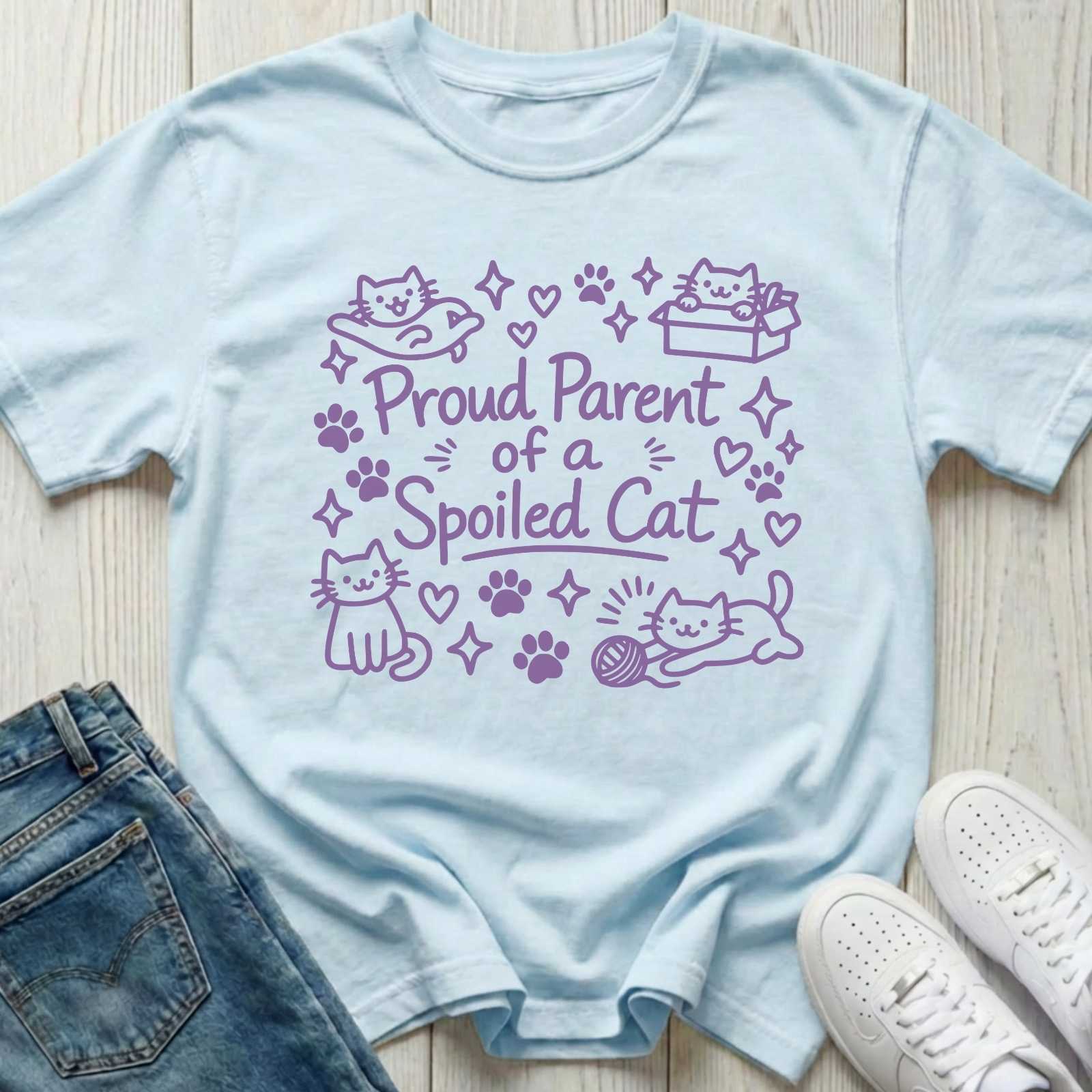 Proud Parent of a Spoiled Cat T-shirt