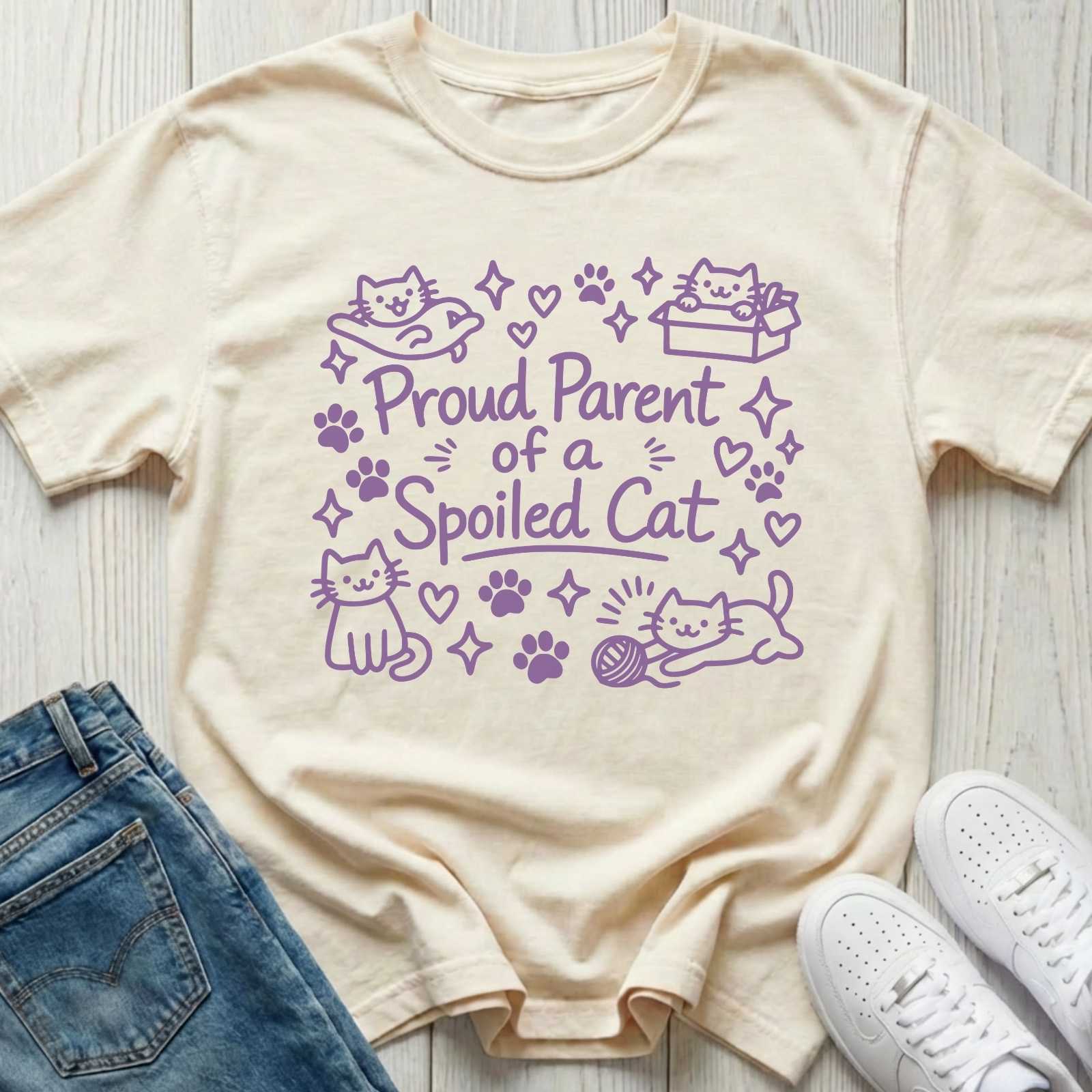 Proud Parent of a Spoiled Cat T-shirt