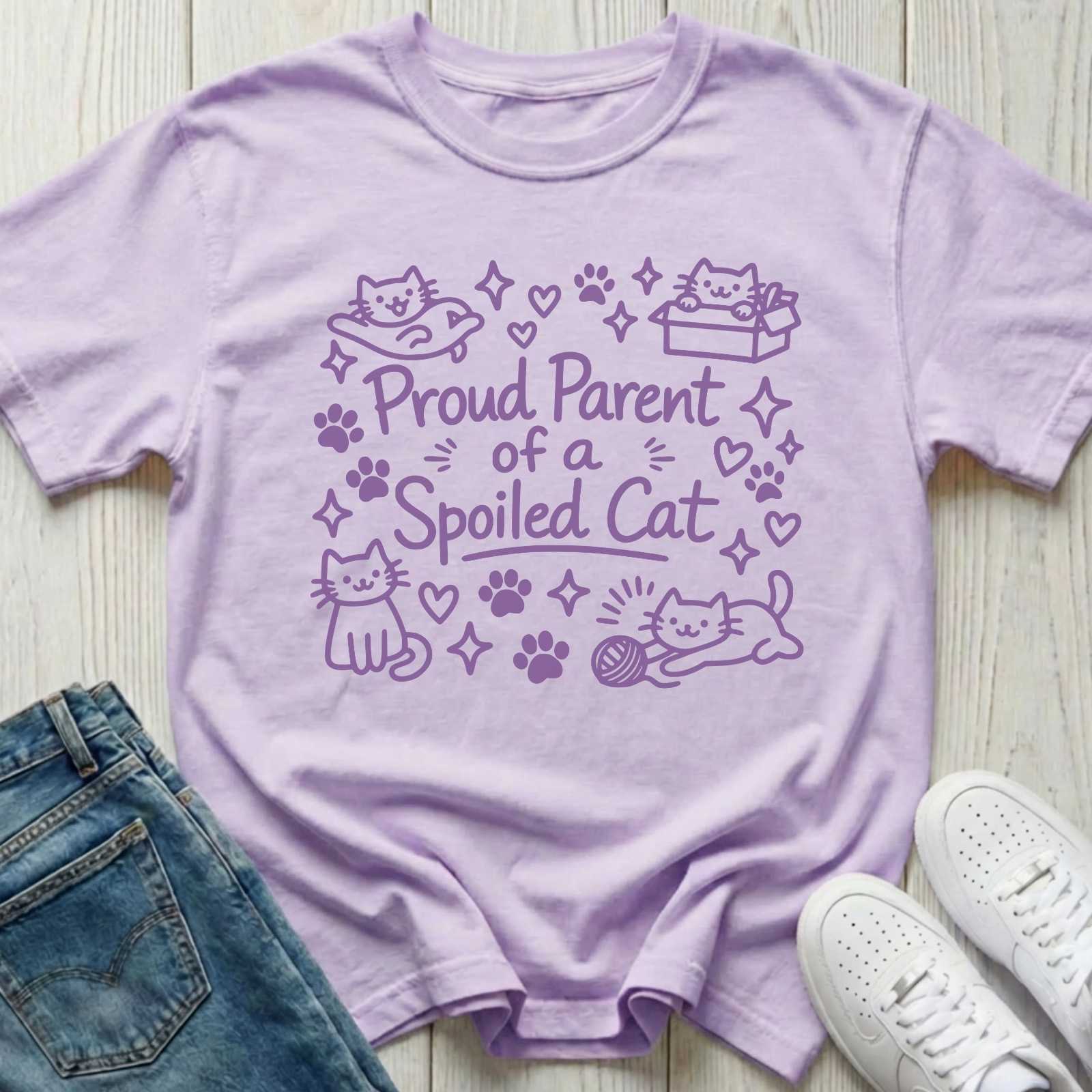 Proud Parent of a Spoiled Cat T-shirt
