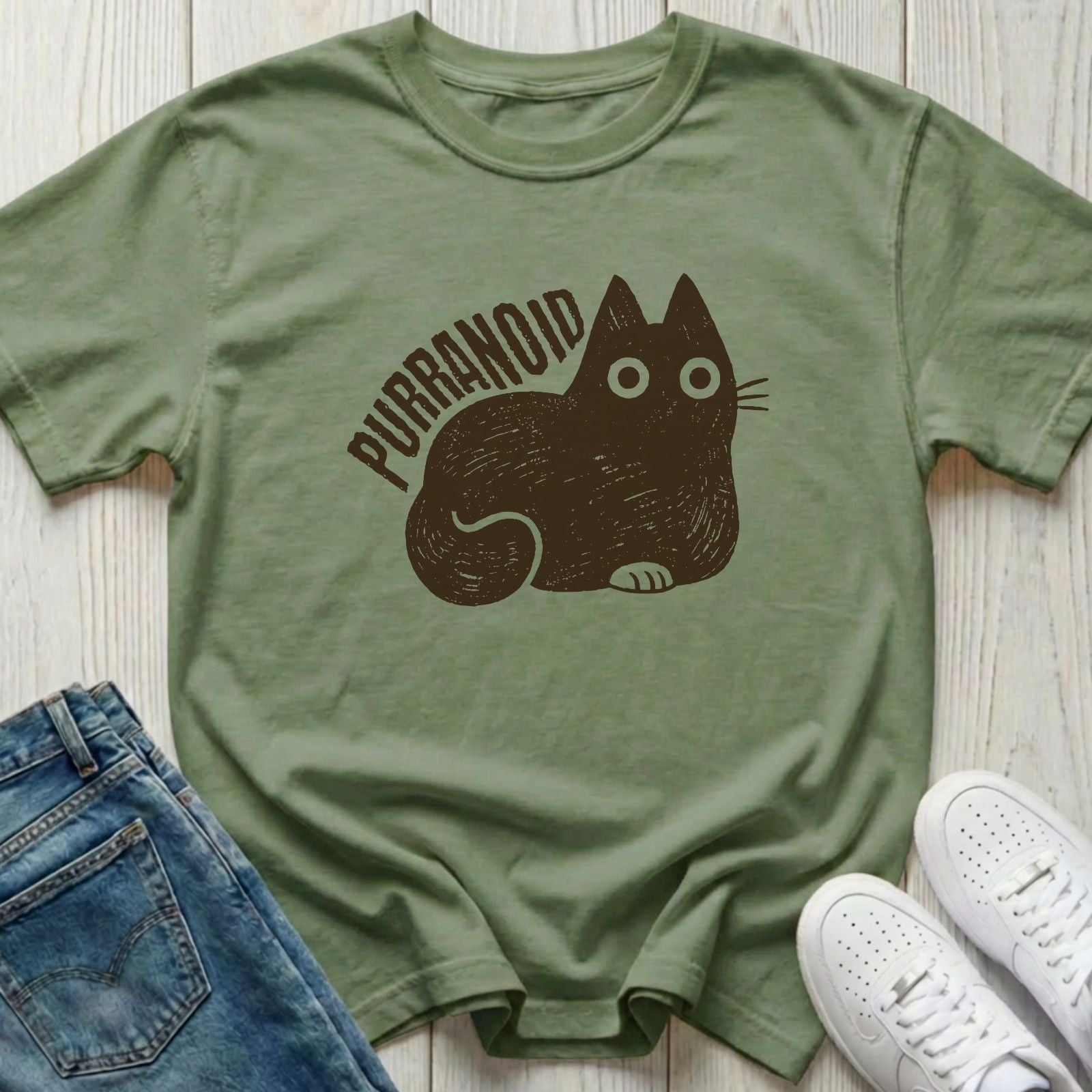 Purranoid Cat T-shirt
