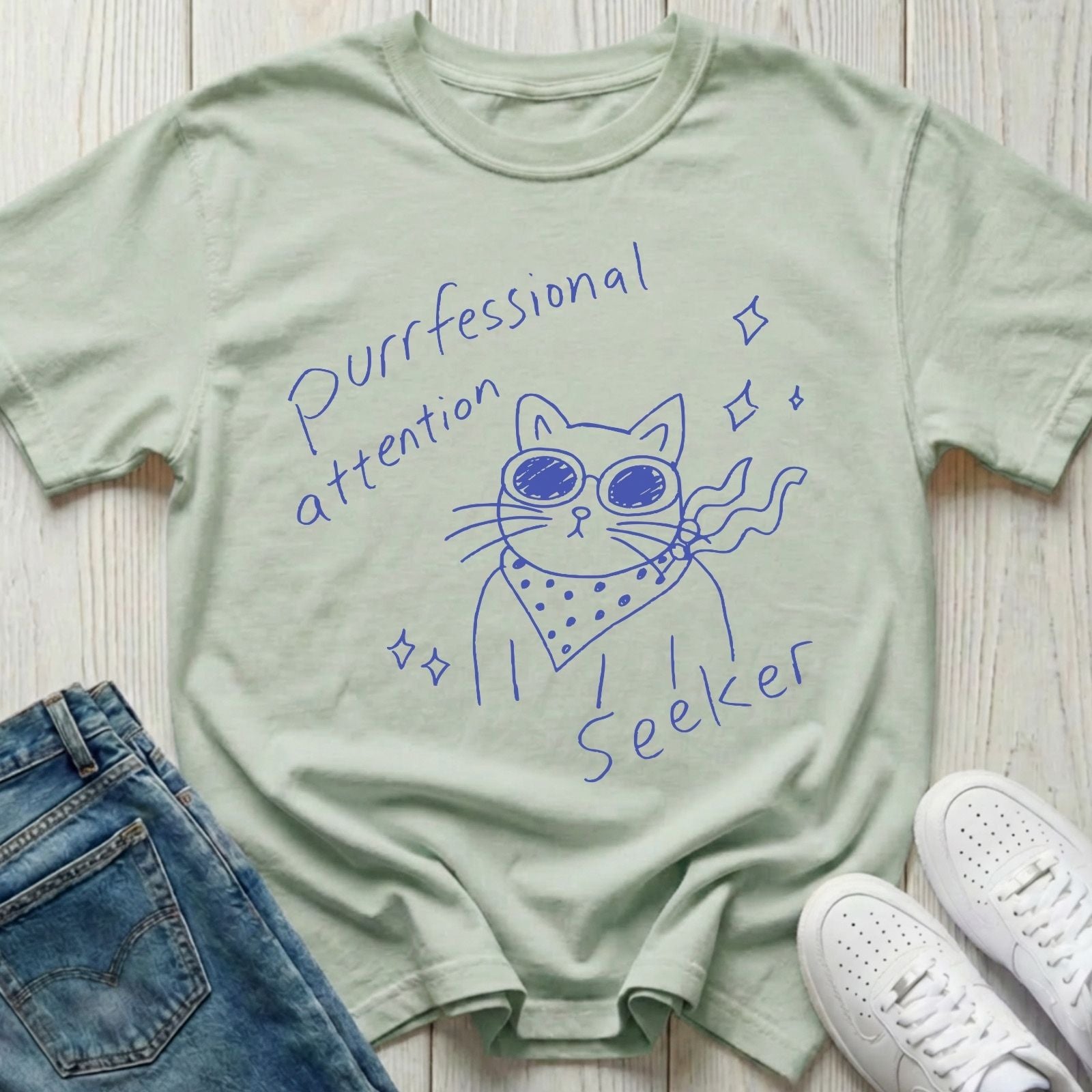 Purrfessional Attention Seeker T-shirt