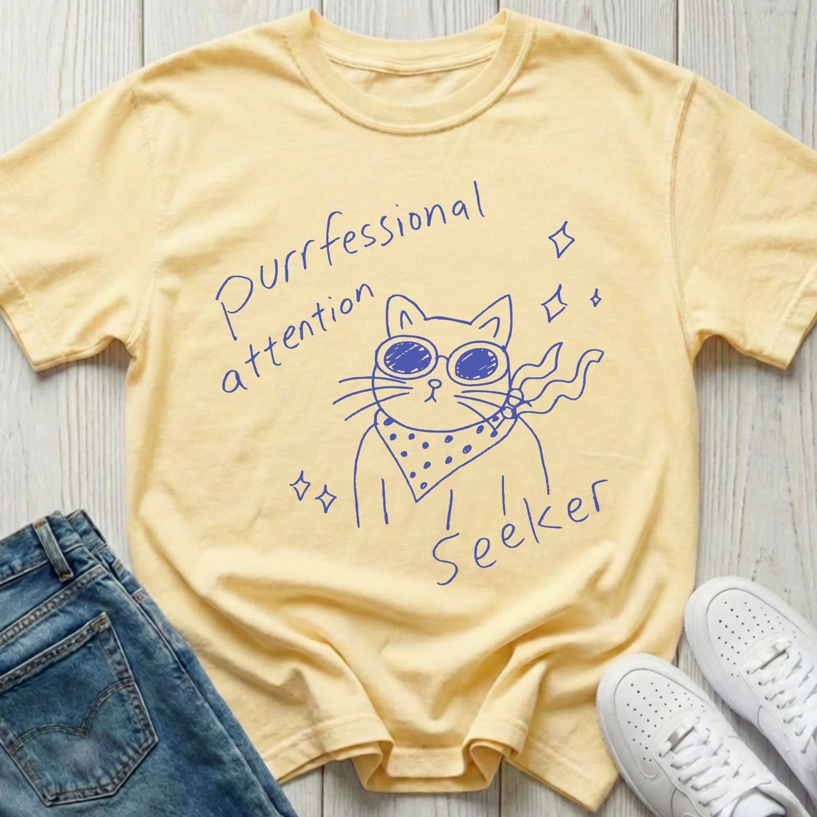 Purrfessional Attention Seeker T-shirt