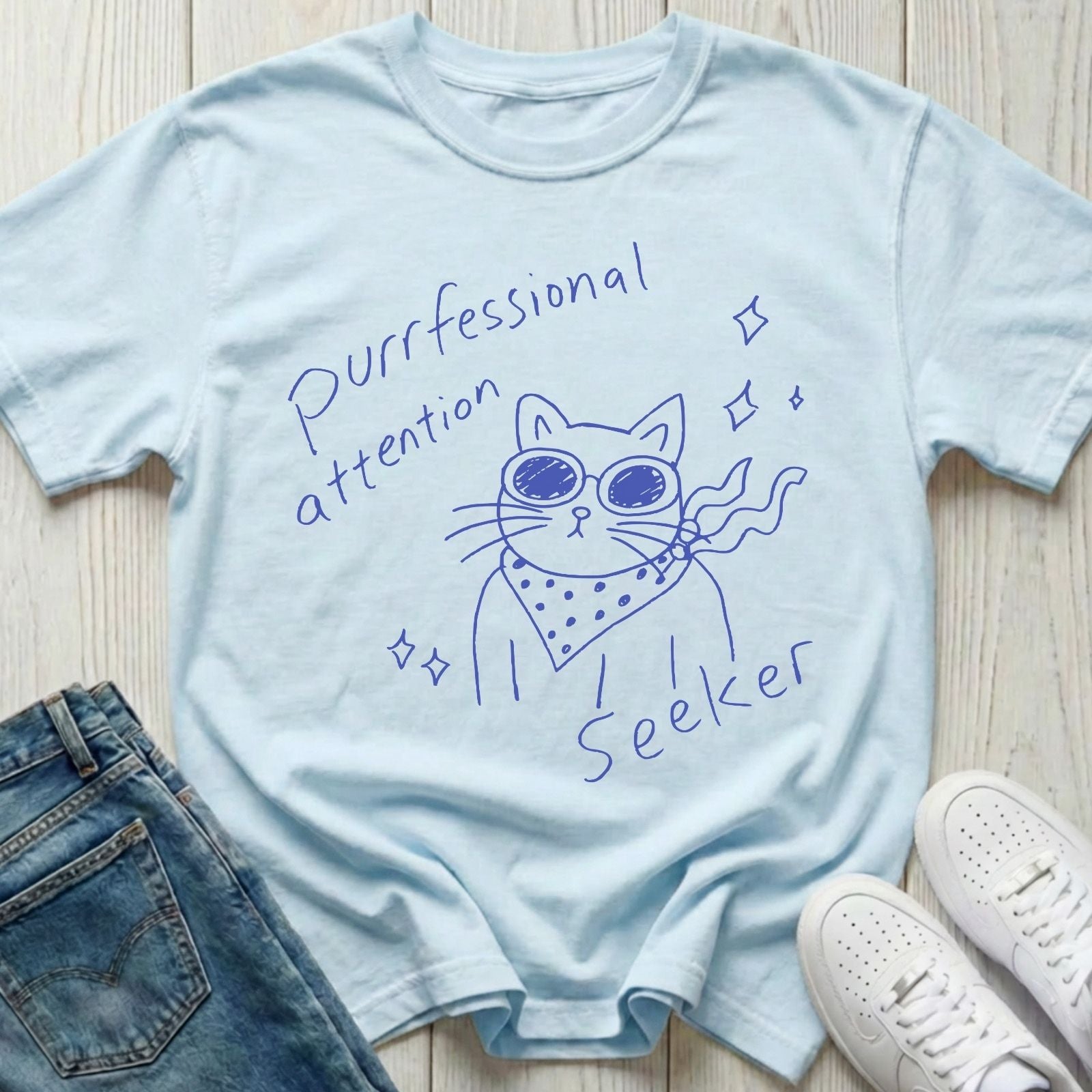 Purrfessional Attention Seeker T-shirt