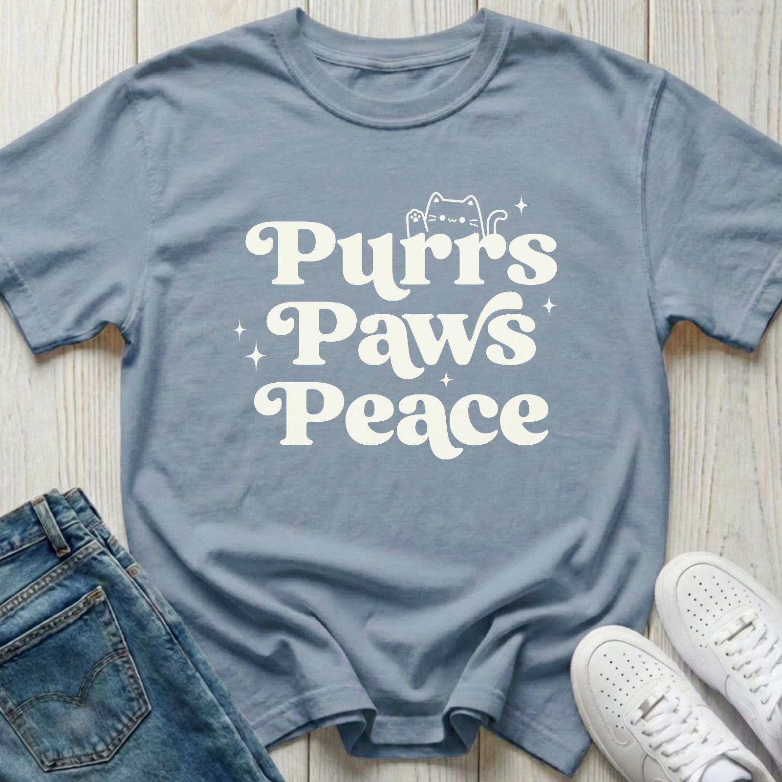 Purrs Paws Peace T-shirt