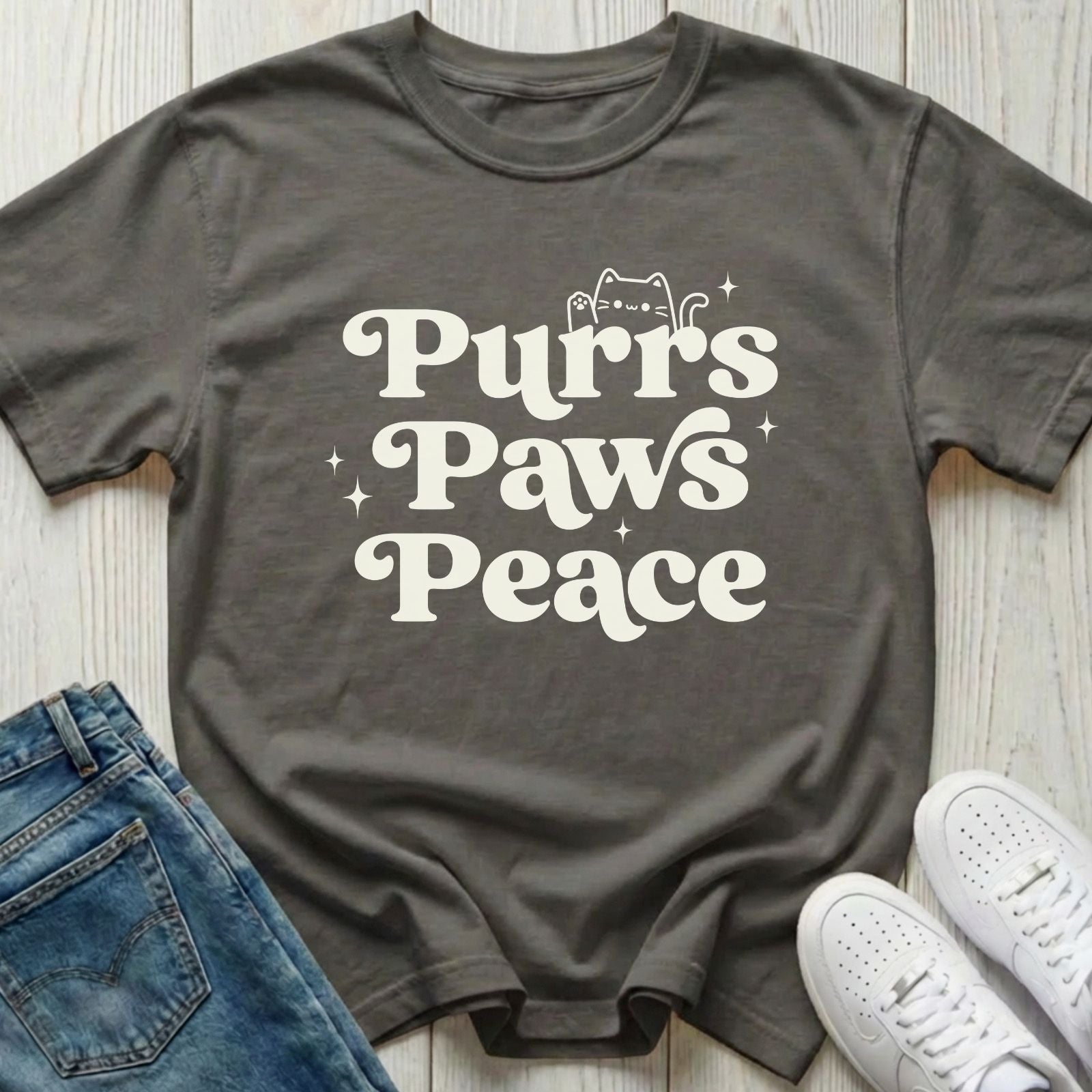 Purrs Paws Peace T-shirt