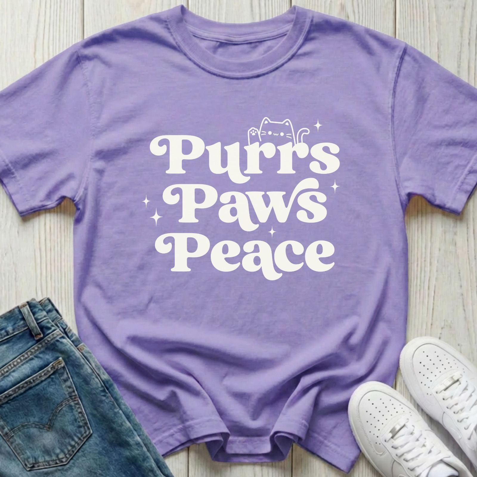 Purrs Paws Peace T-shirt