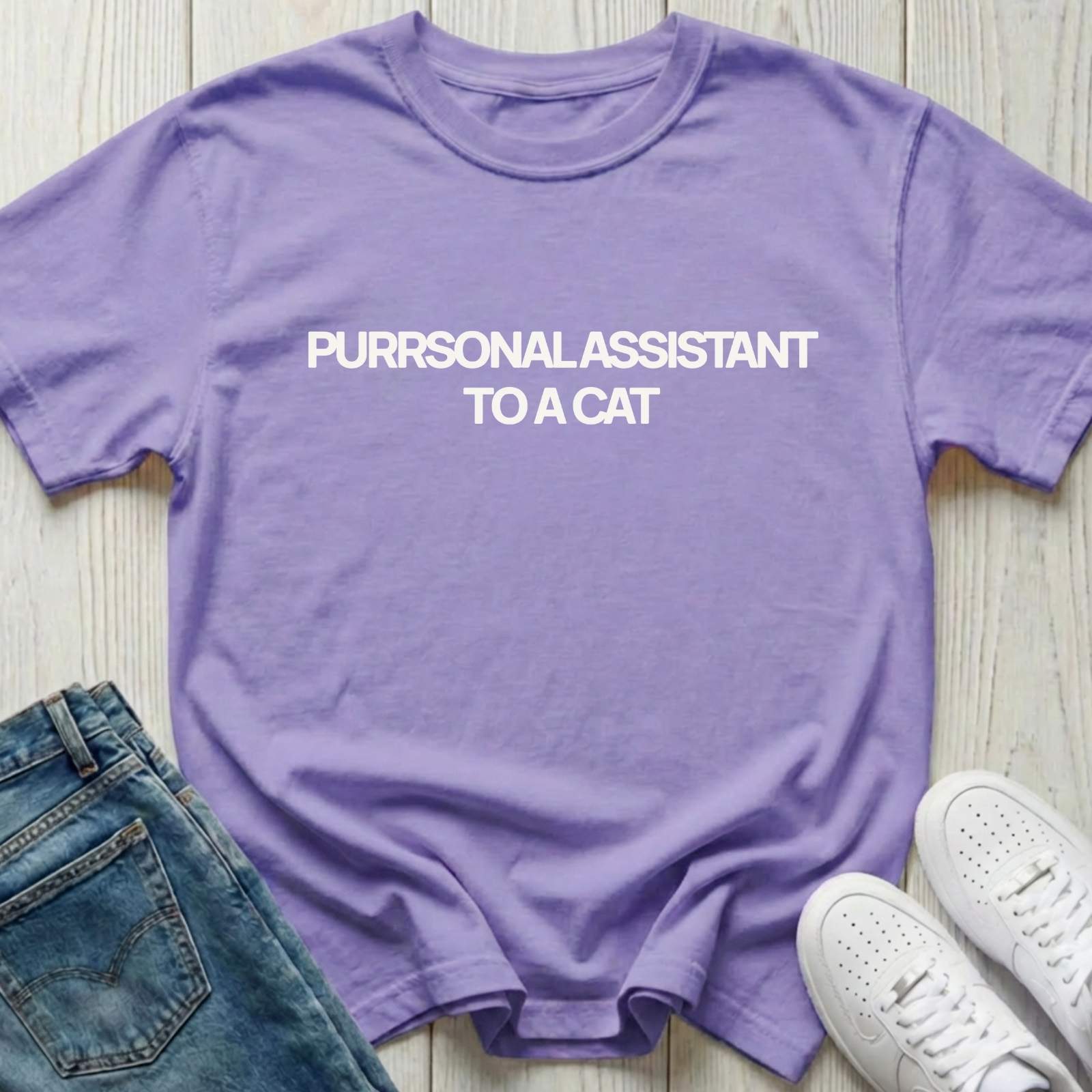 Purrsonal Assistant to a Cat T-shirt