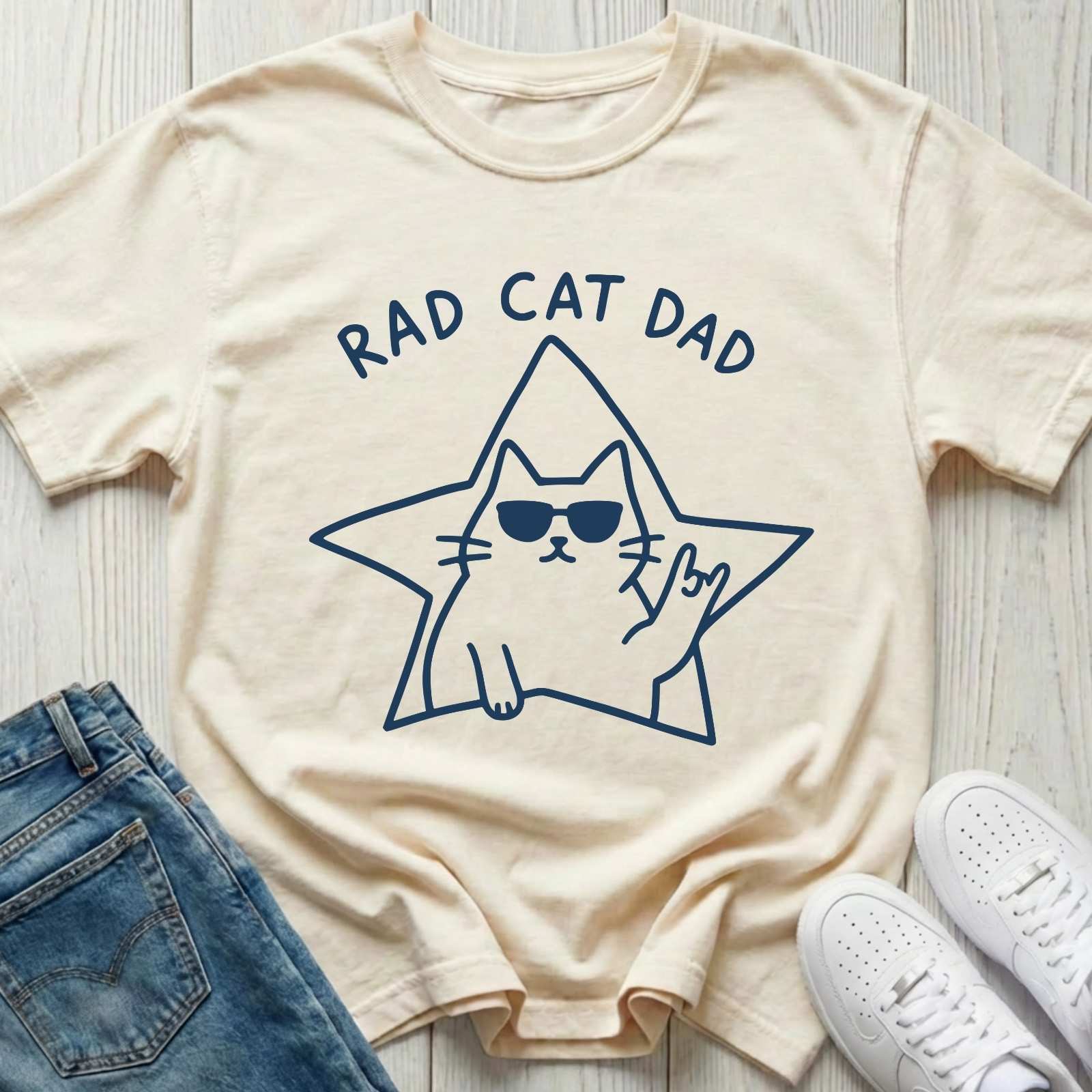 Rad Cat Dad T-shirt