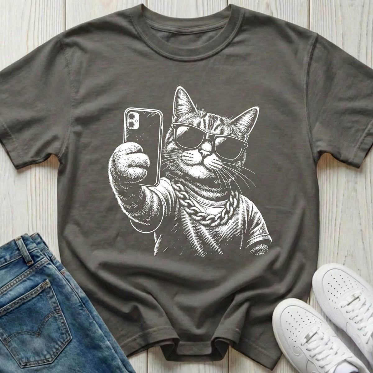 Selfie Cat T-shirt