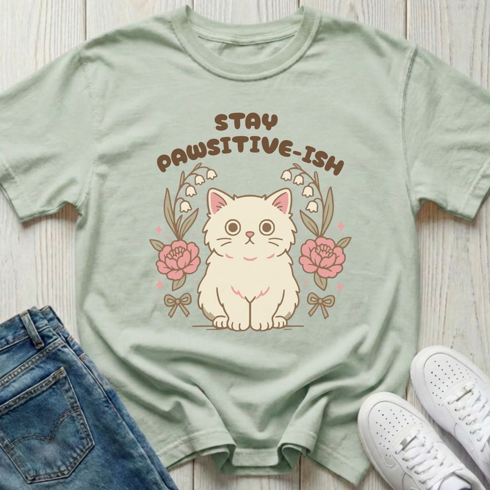Stay Pawsitive-ish T-shirt