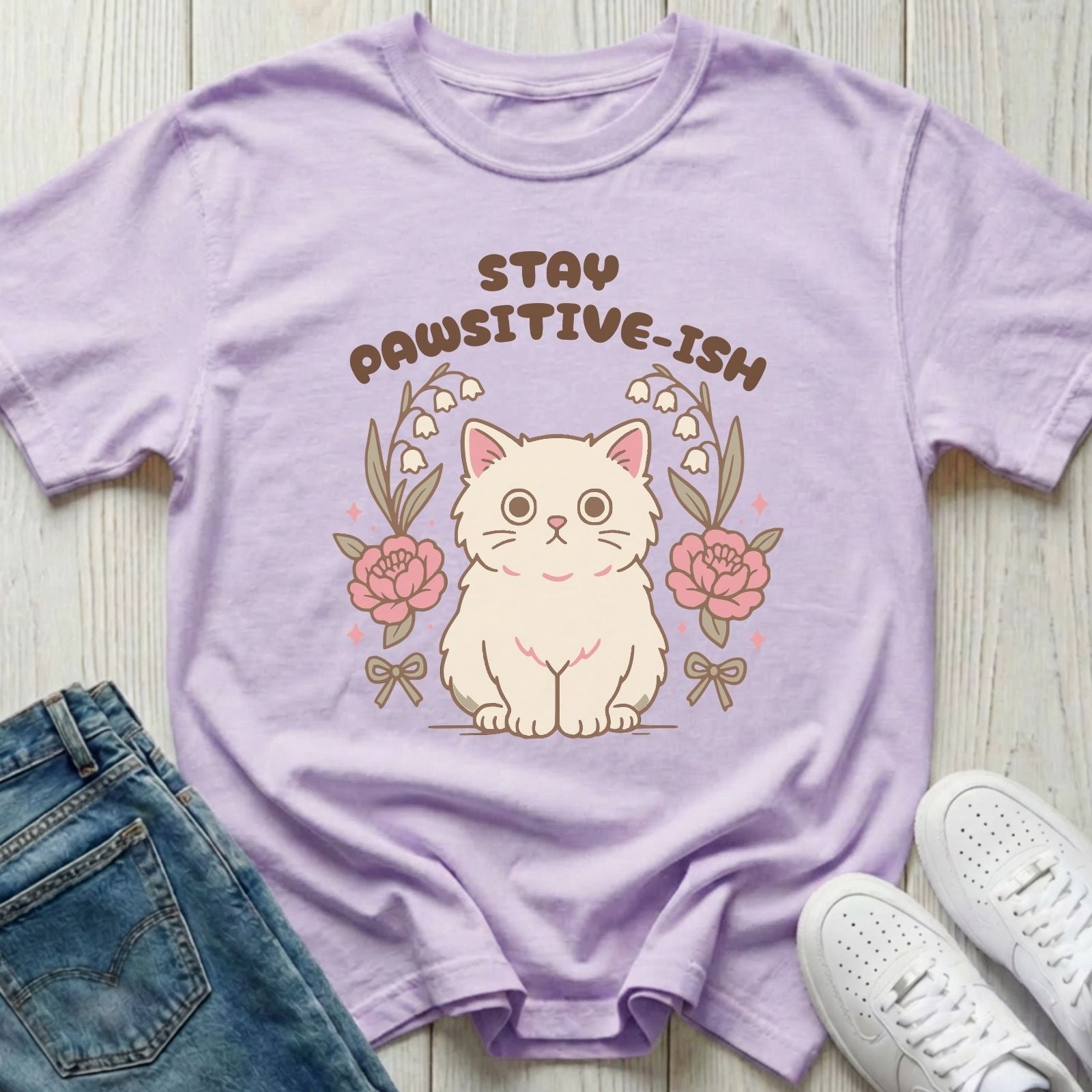Stay Pawsitive-ish T-shirt