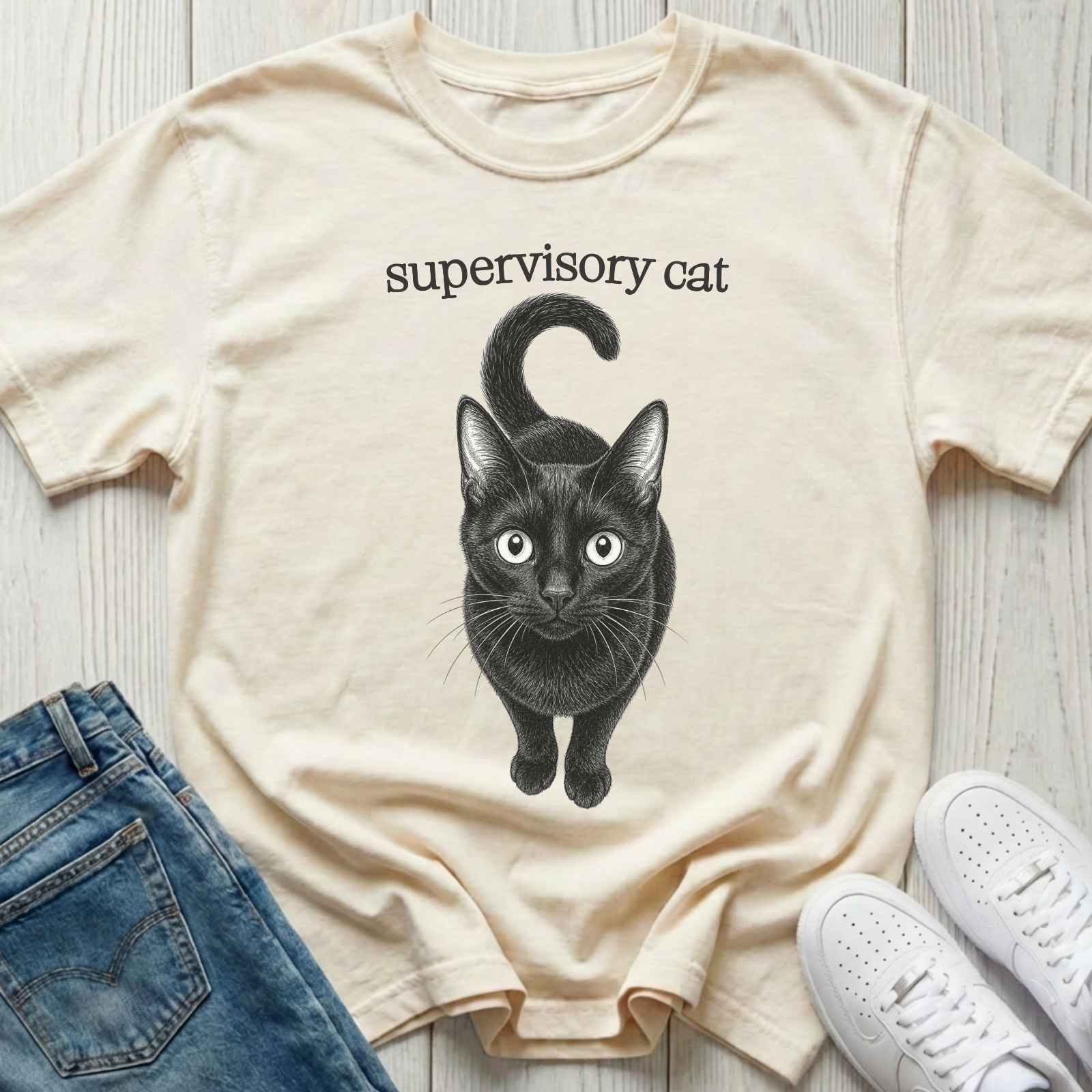 Supervisory Cat T-shirt