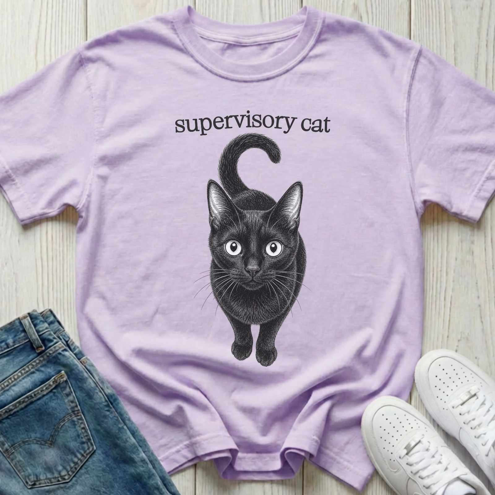 Supervisory Cat T-shirt