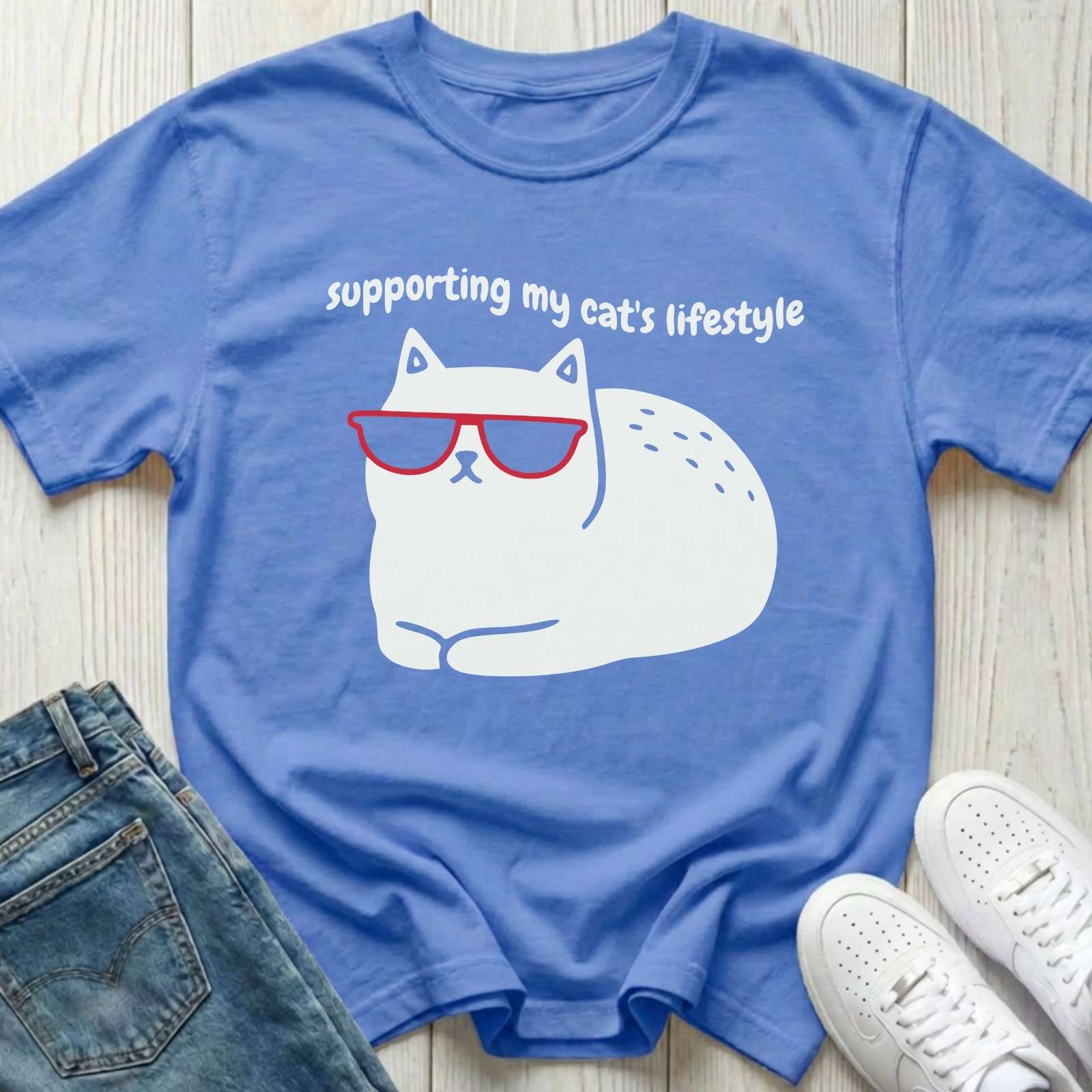 Supporting My Cat's Lifestyle T-shirt