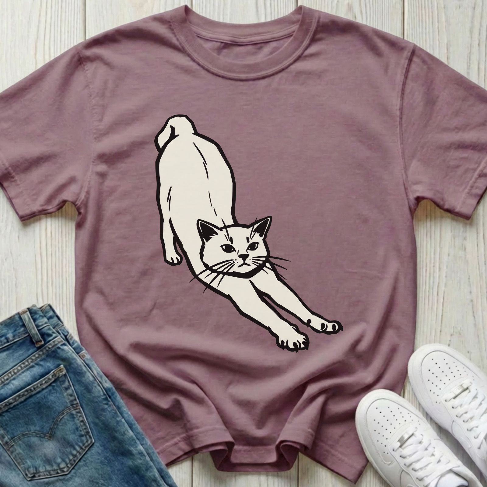 The Big Stretch Cat T-shirt