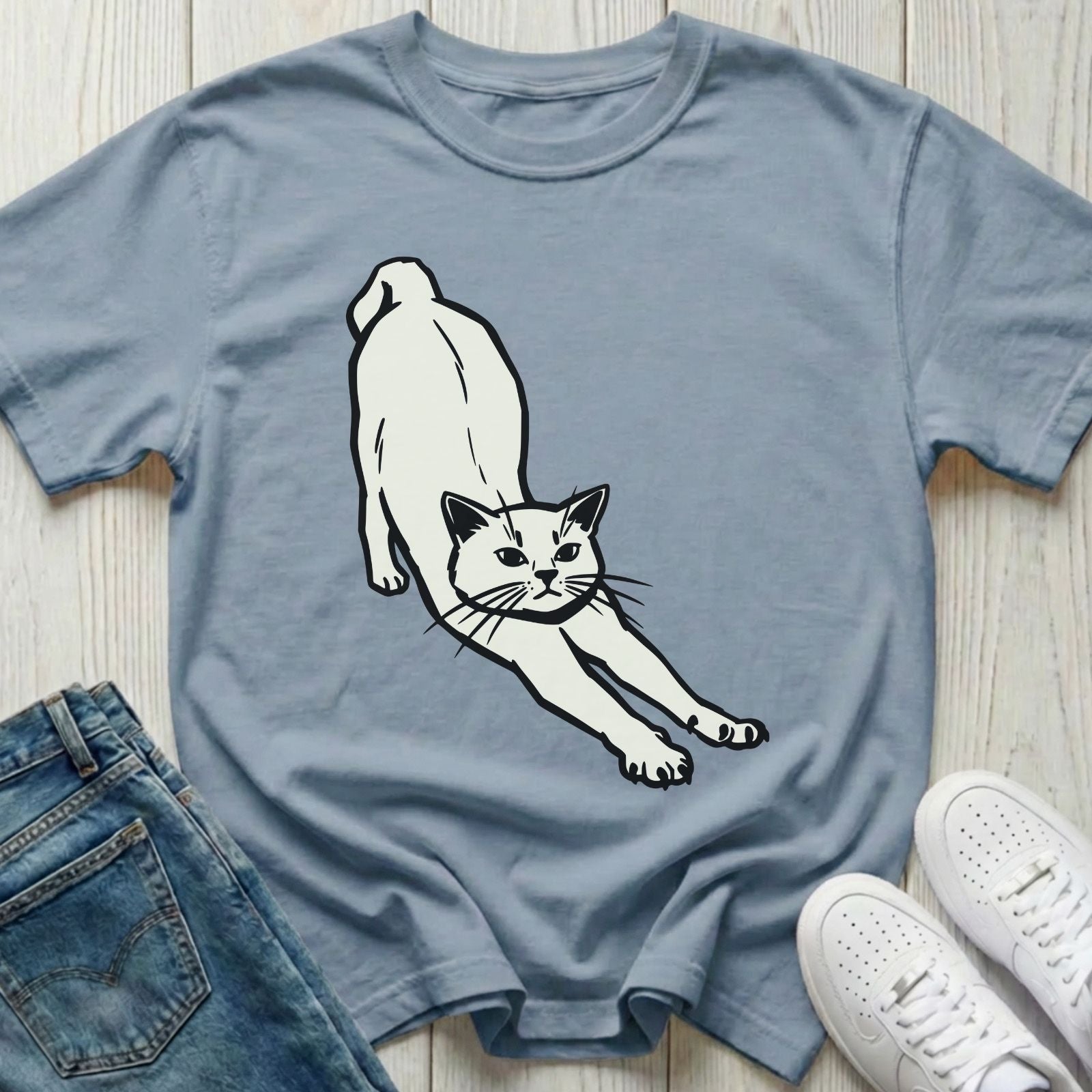 The Big Stretch Cat T-shirt