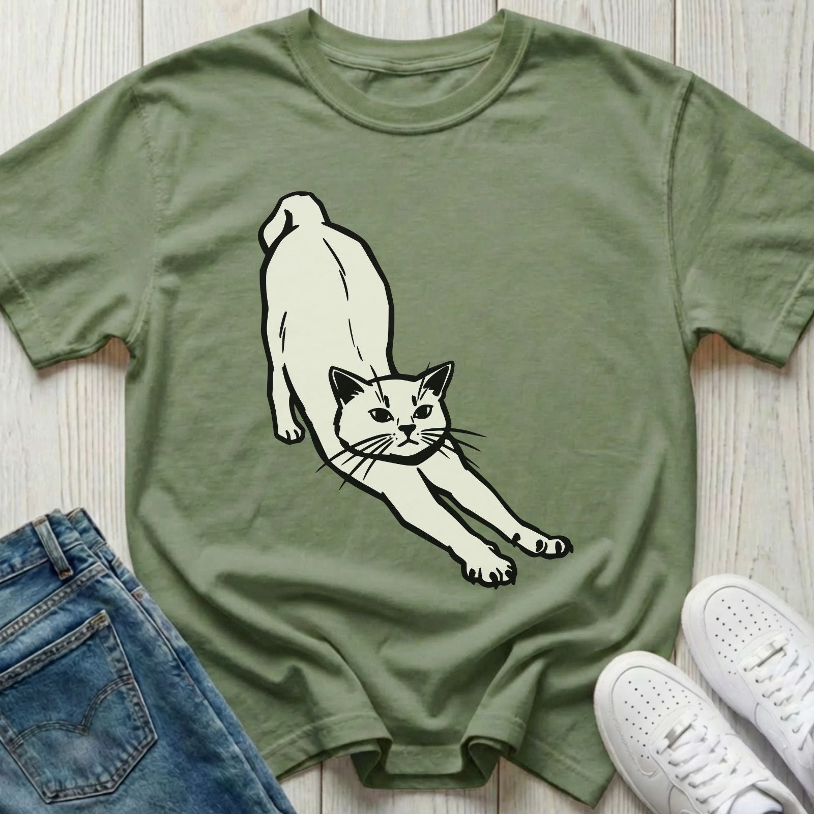 The Big Stretch Cat T-shirt