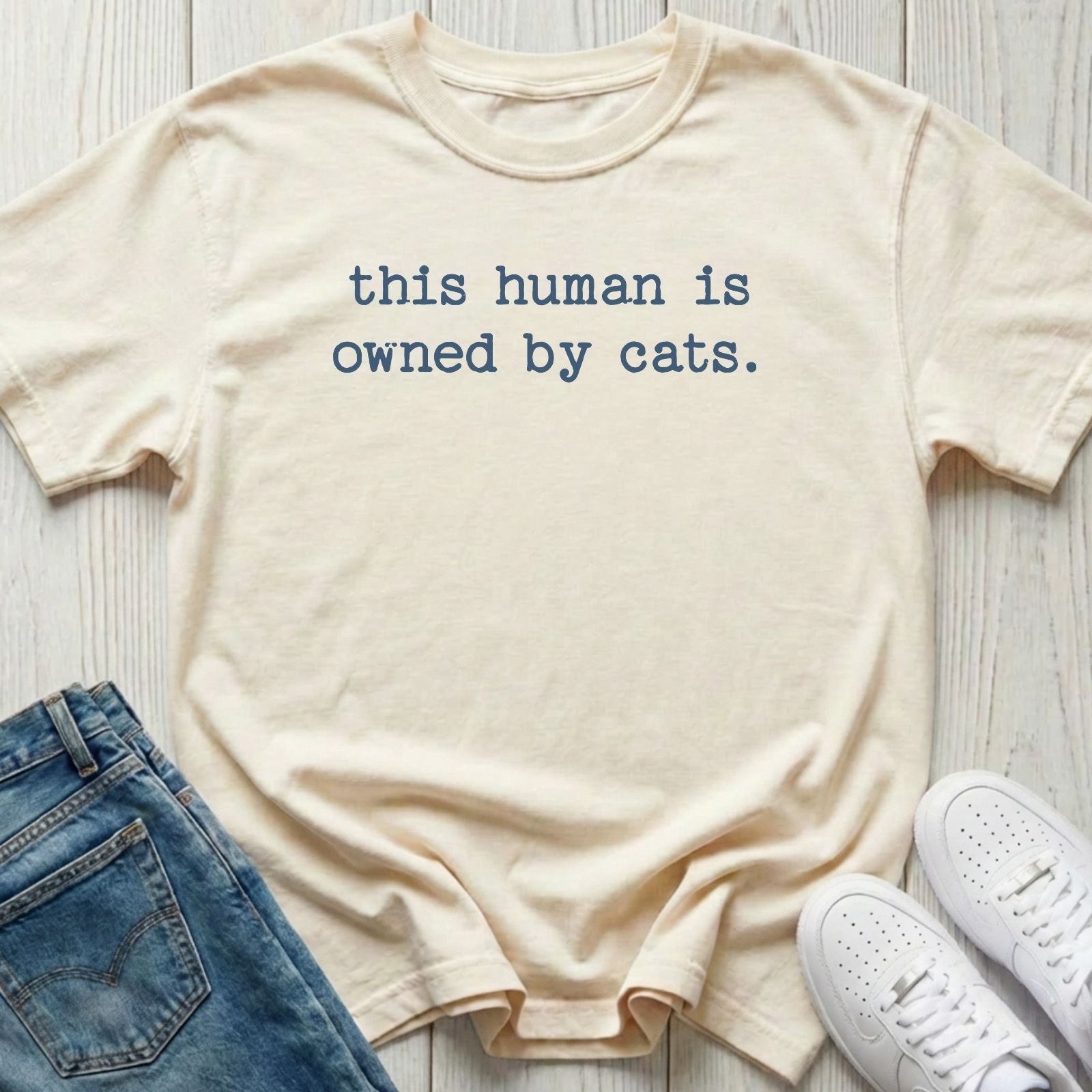 This Human Is Owned by Cats T-shirt
