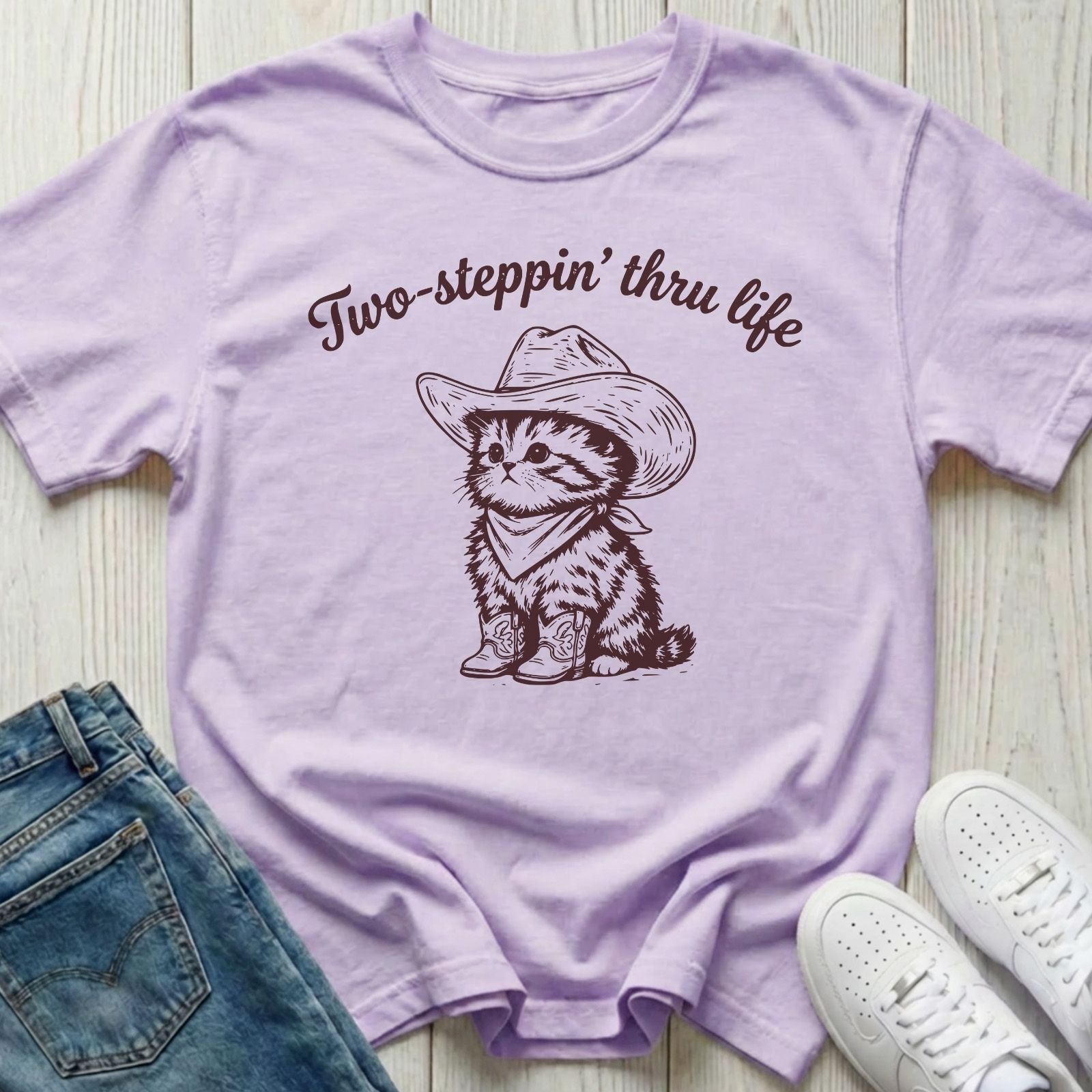 Two-steppin' Thru Life Kitty T-shirt