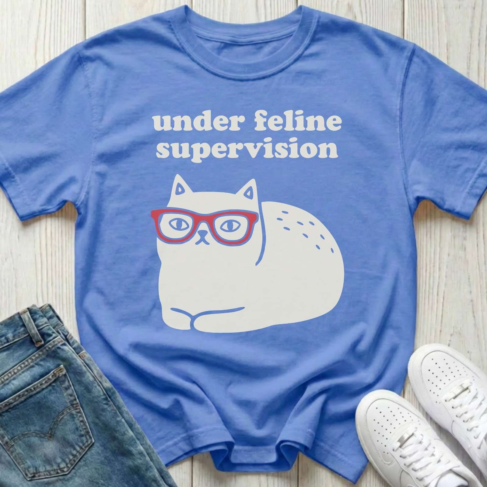 Under Feline Supervision T-shirt