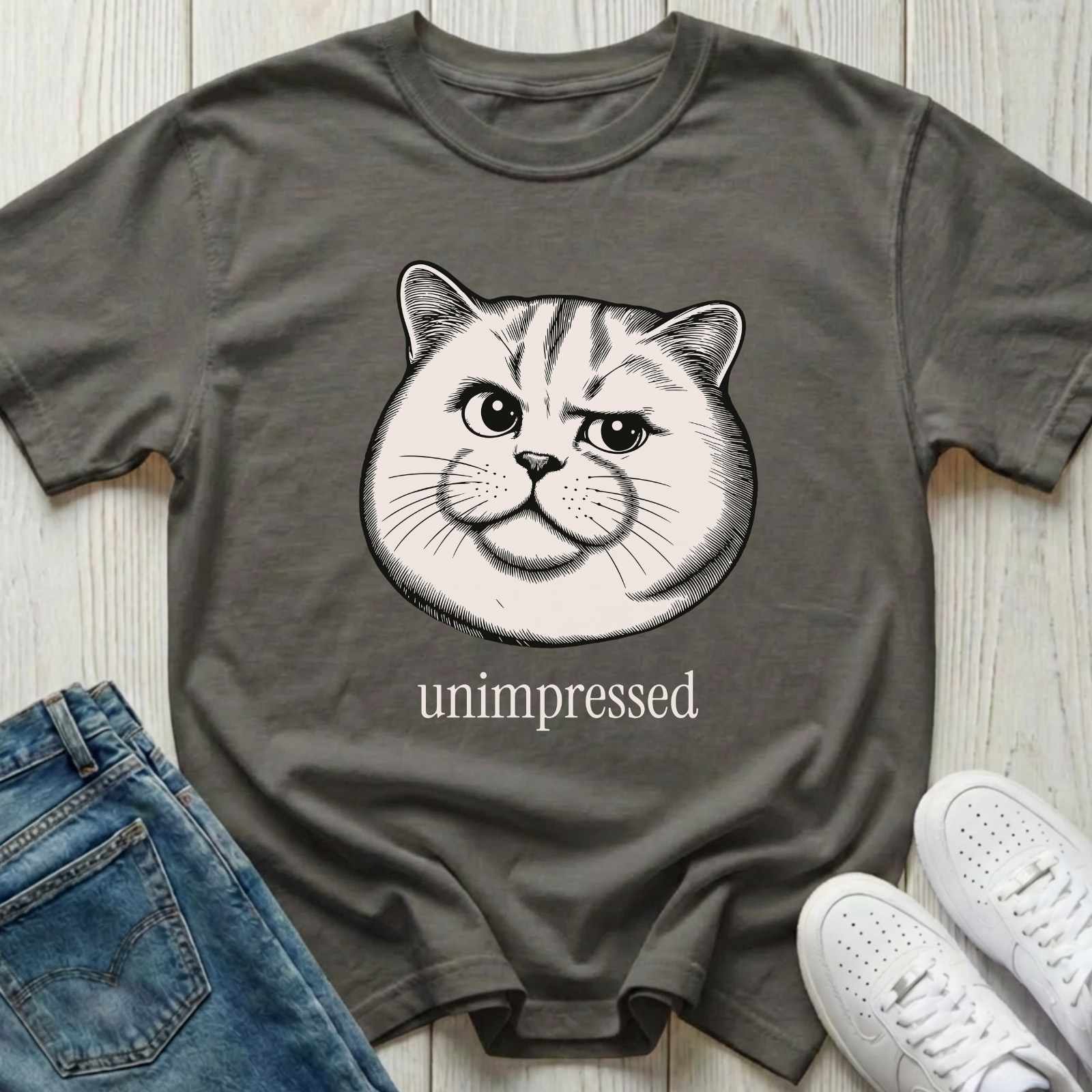 Unimpressed Cat T-shirt