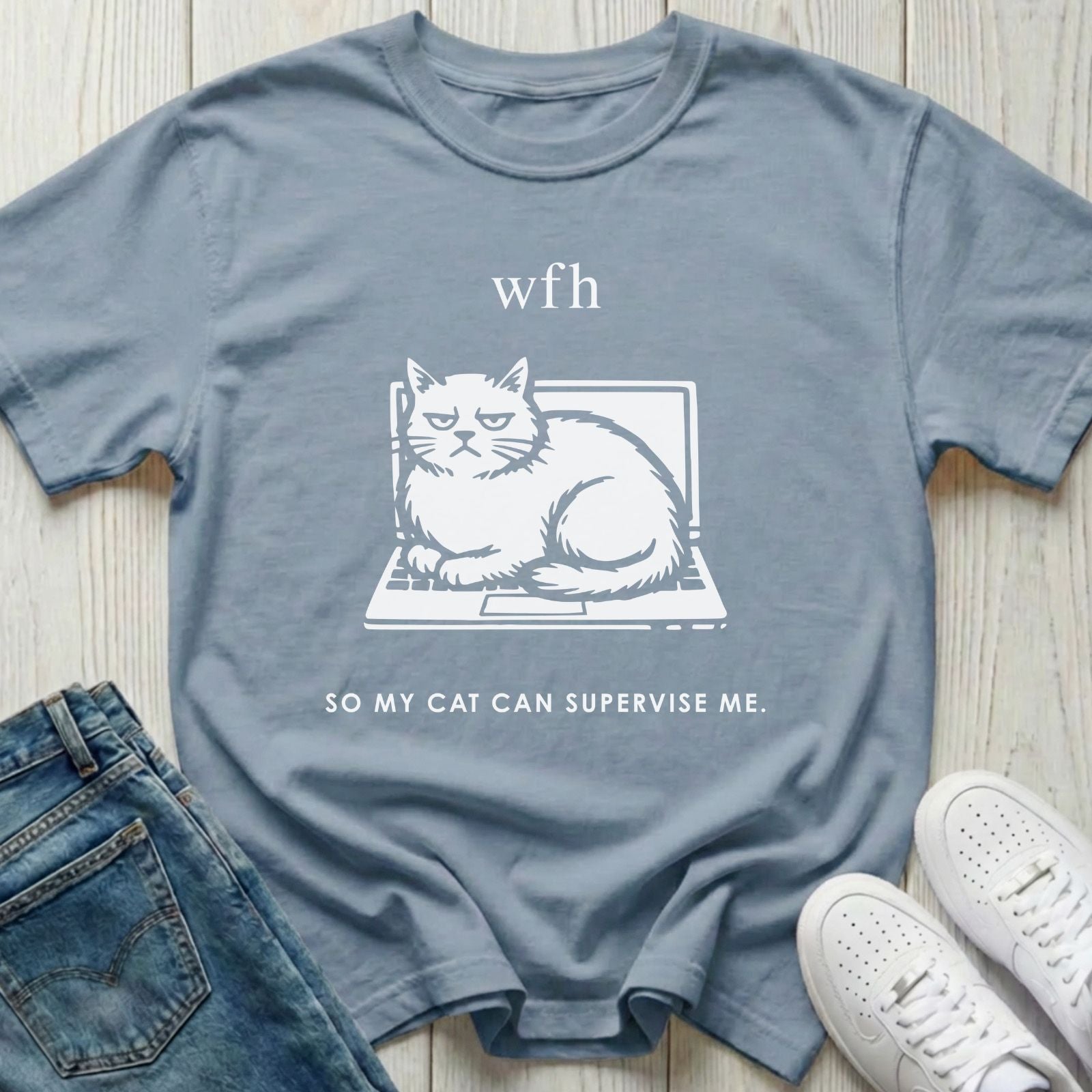 WFH Cat T-shirt