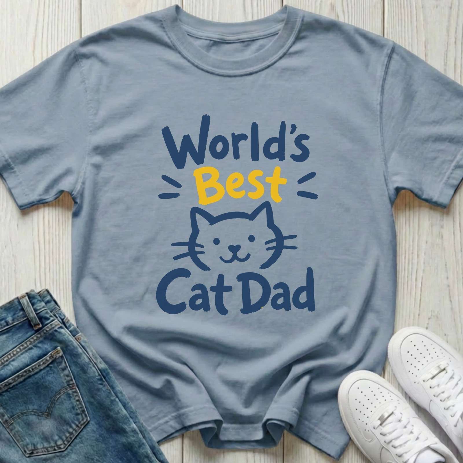 World's Best Cat Dad T-shirt