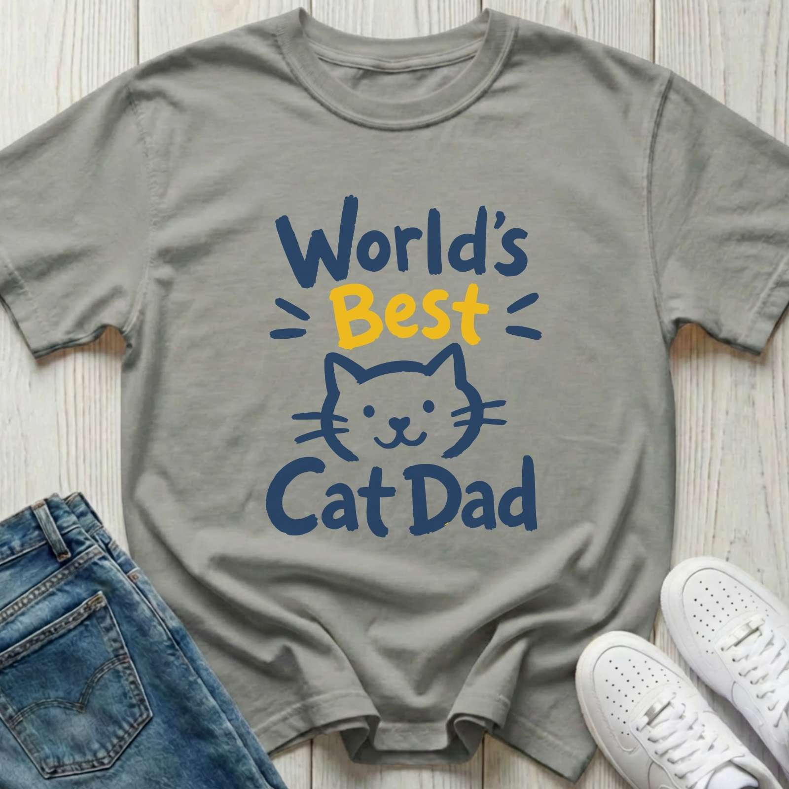 World's Best Cat Dad T-shirt